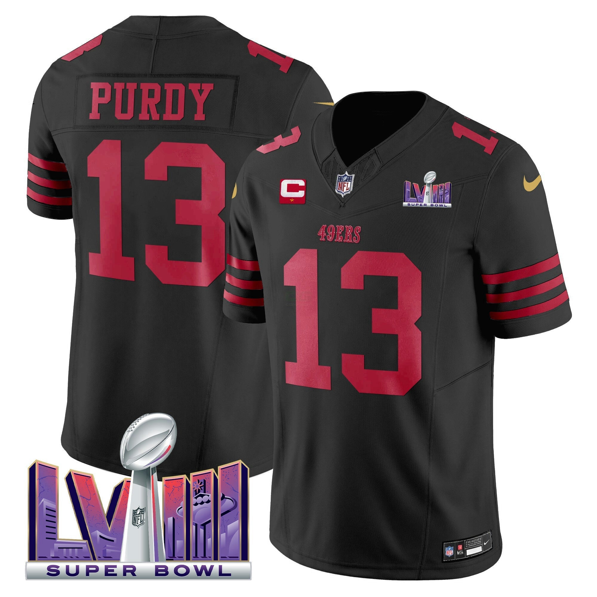 Camisa NFL Men’s Super Bowl LVIII Patch Vapor Limited Jersey