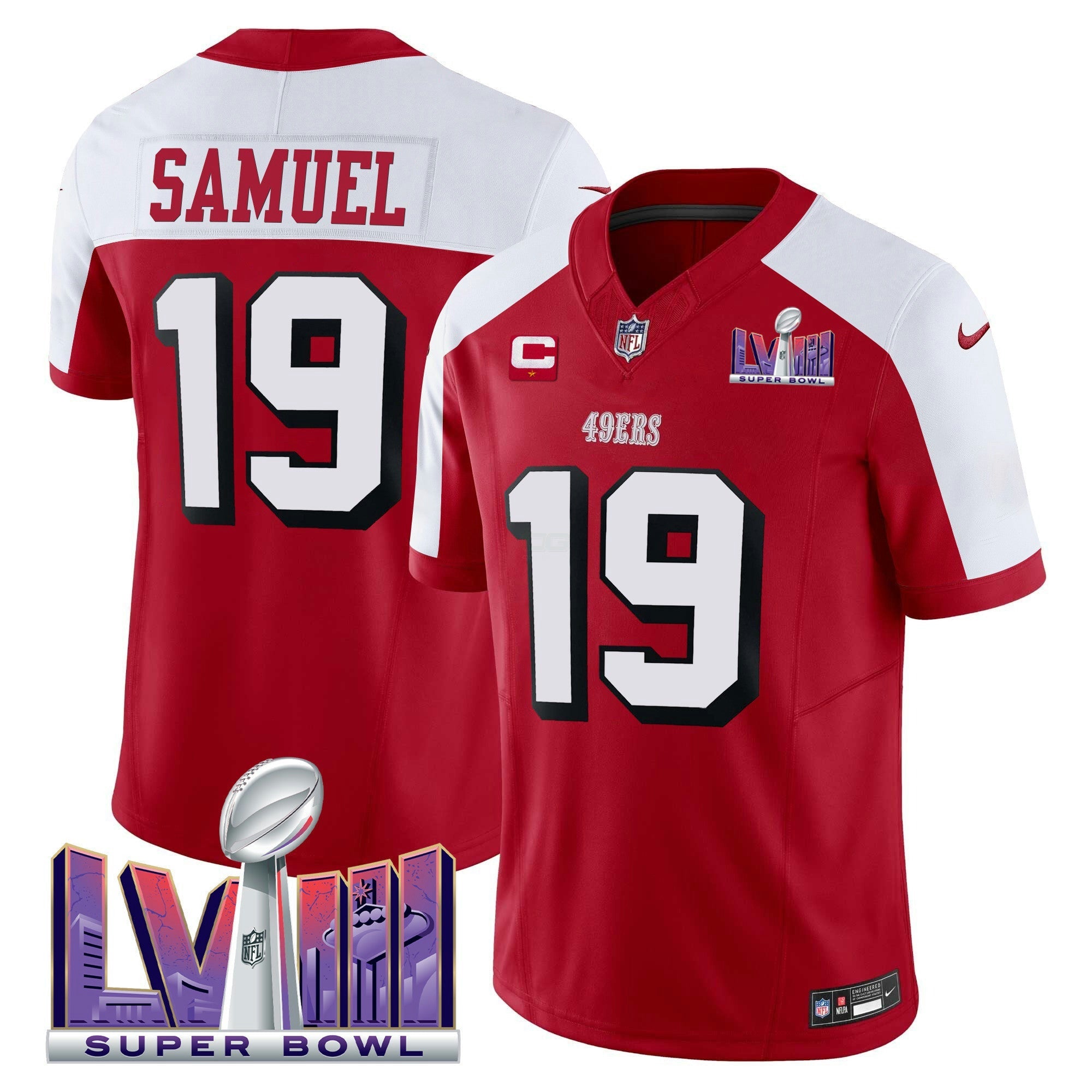 Camisa NFL Men’s Super Bowl LVIII Patch Vapor Limited Jersey V2