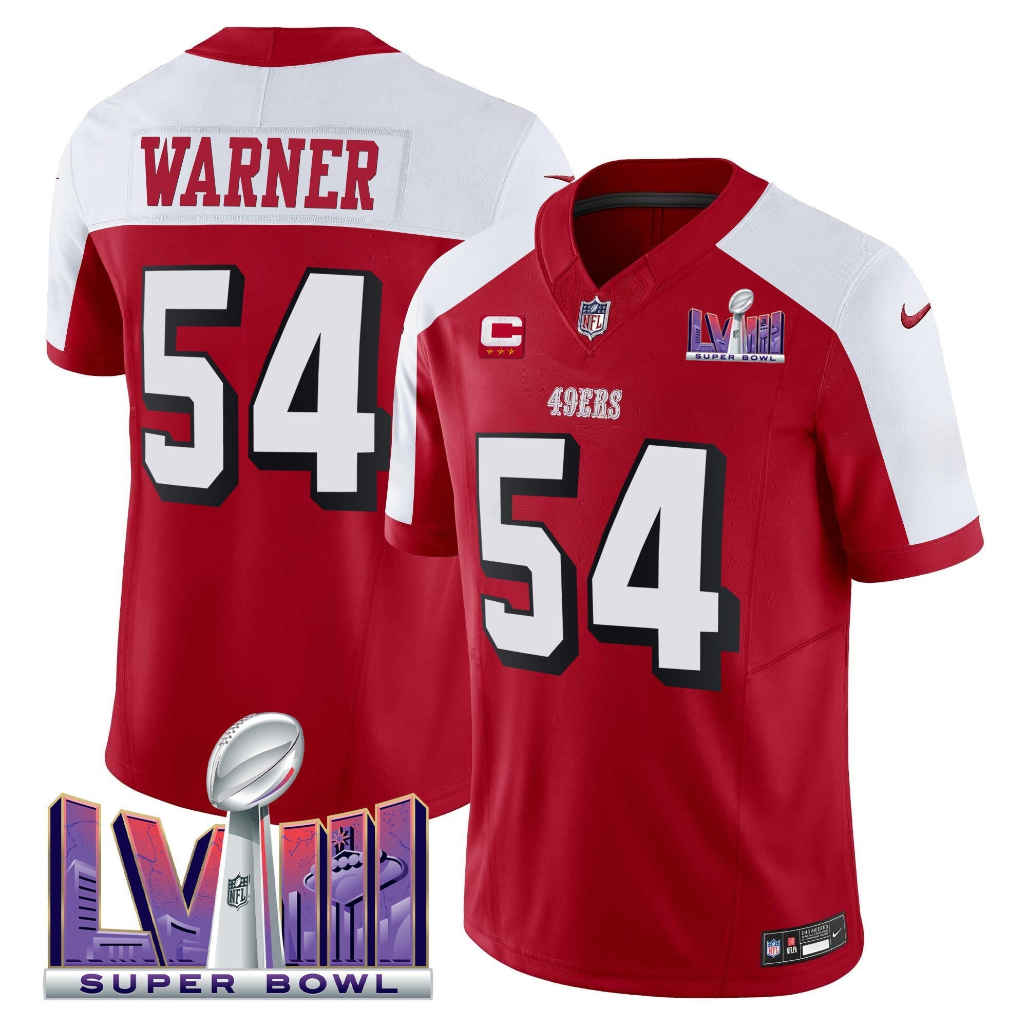 Camisa NFL Men’s Super Bowl LVIII Patch Vapor Limited Jersey V2