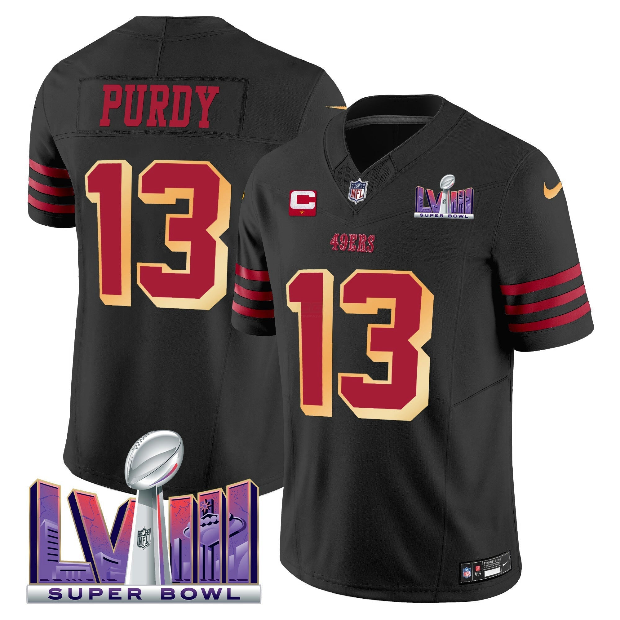 Camisa NFL Men’s Super Bowl LVIII Patch Vapor Limited Jersey V2