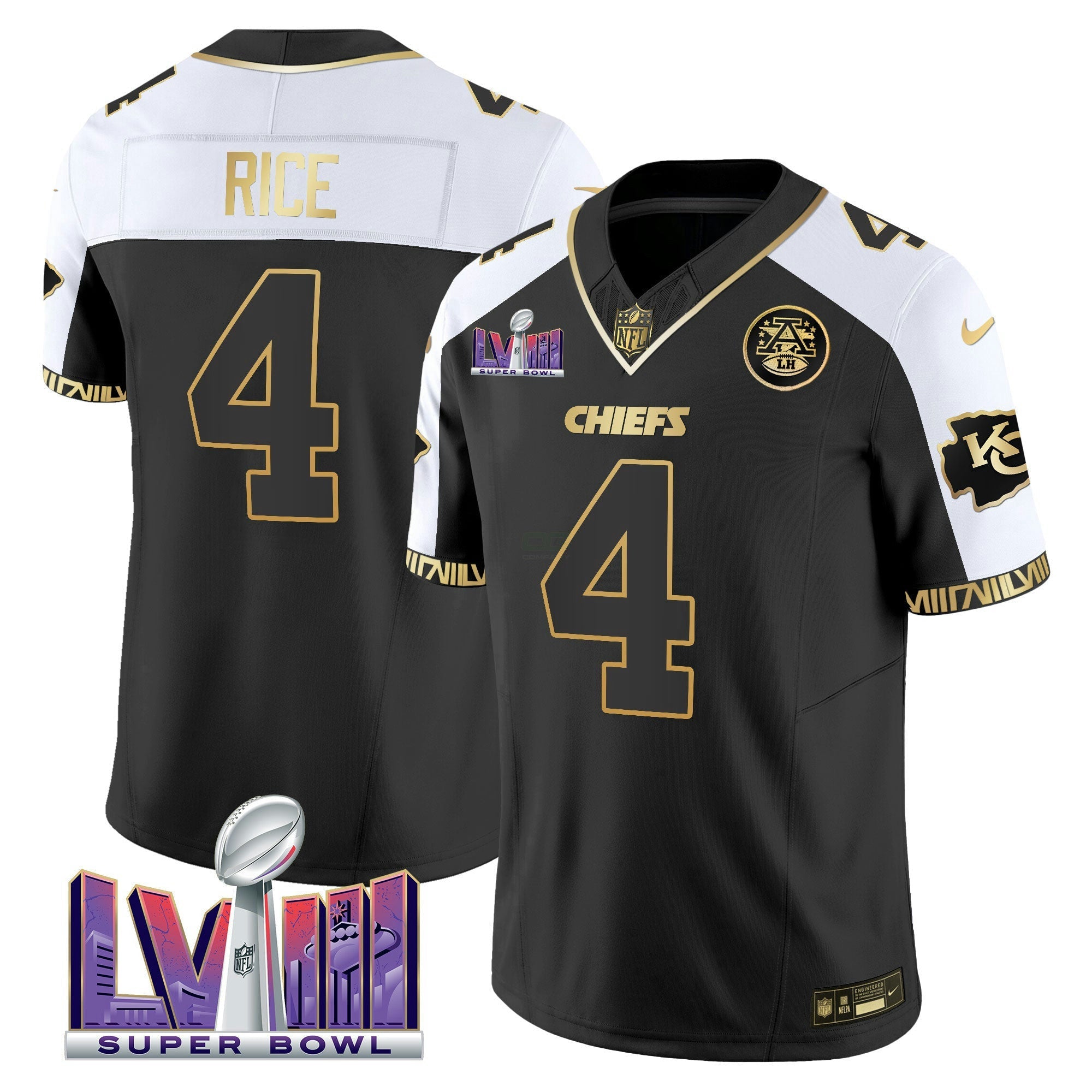 Camisa NFL Men’s Super Bowl LVIII Pattern Vapor Jersey