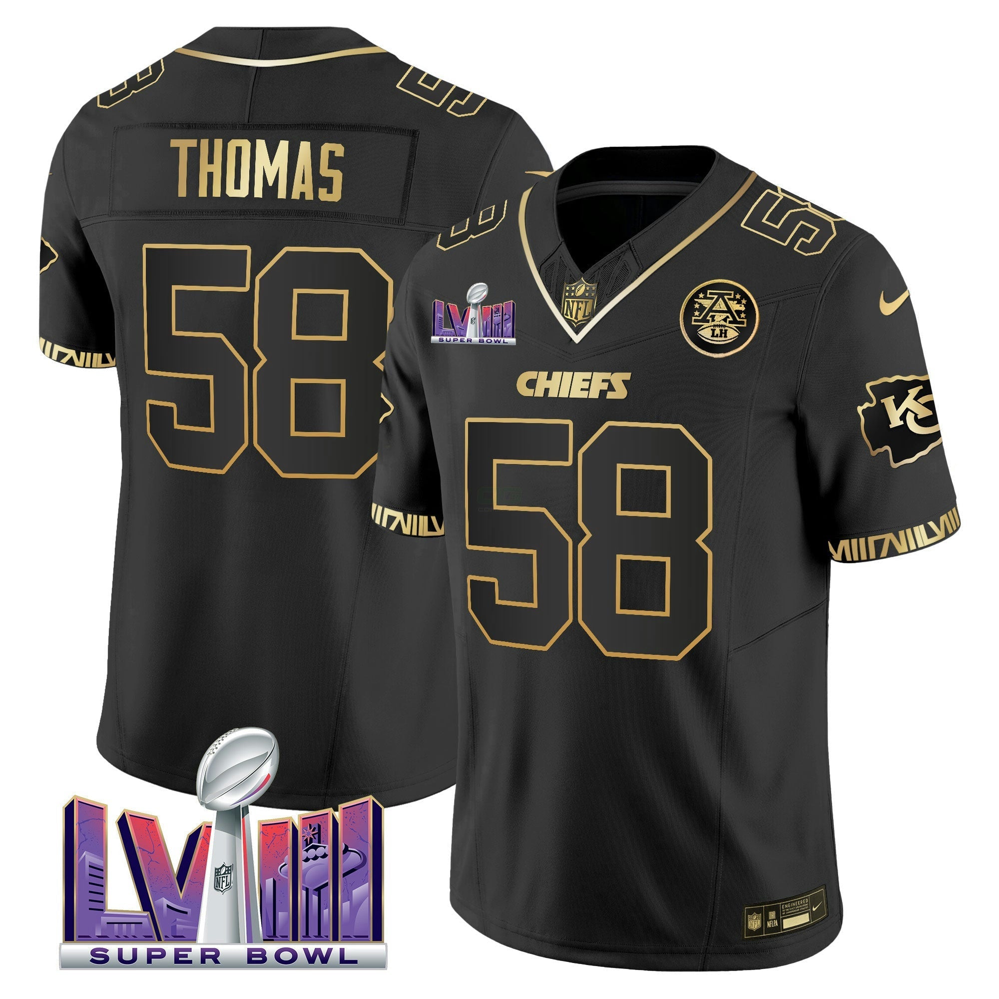 Camisa NFL Men’s Super Bowl LVIII Pattern Vapor Jersey
