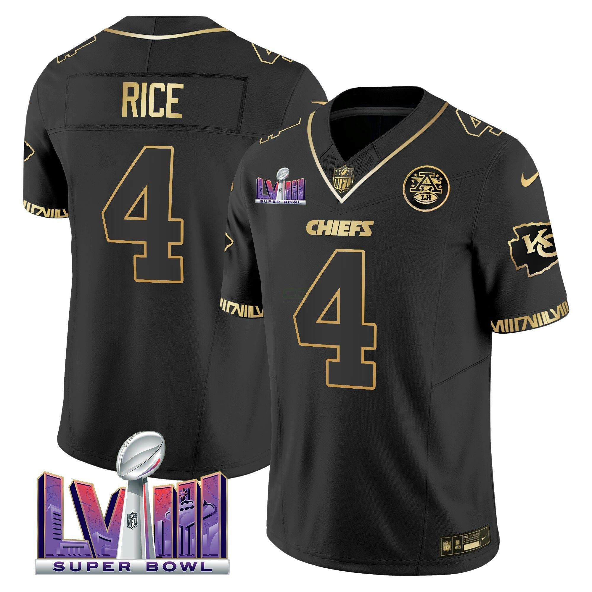 Camisa NFL Men’s Super Bowl LVIII Pattern Vapor Jersey