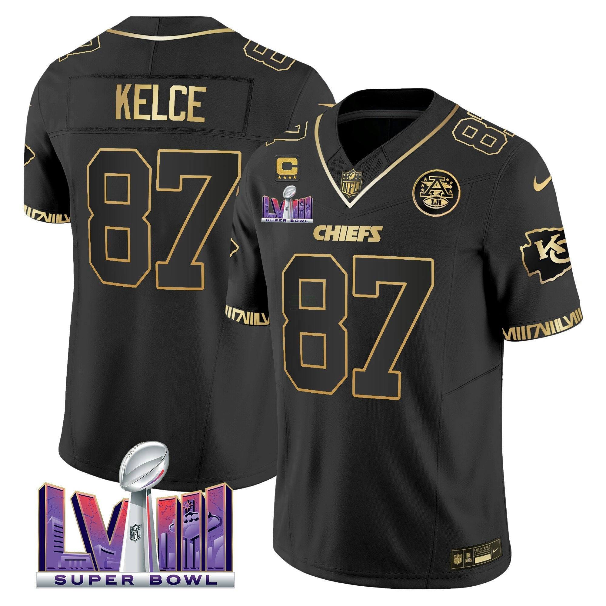 Camisa NFL Men’s Super Bowl LVIII Pattern Vapor Jersey