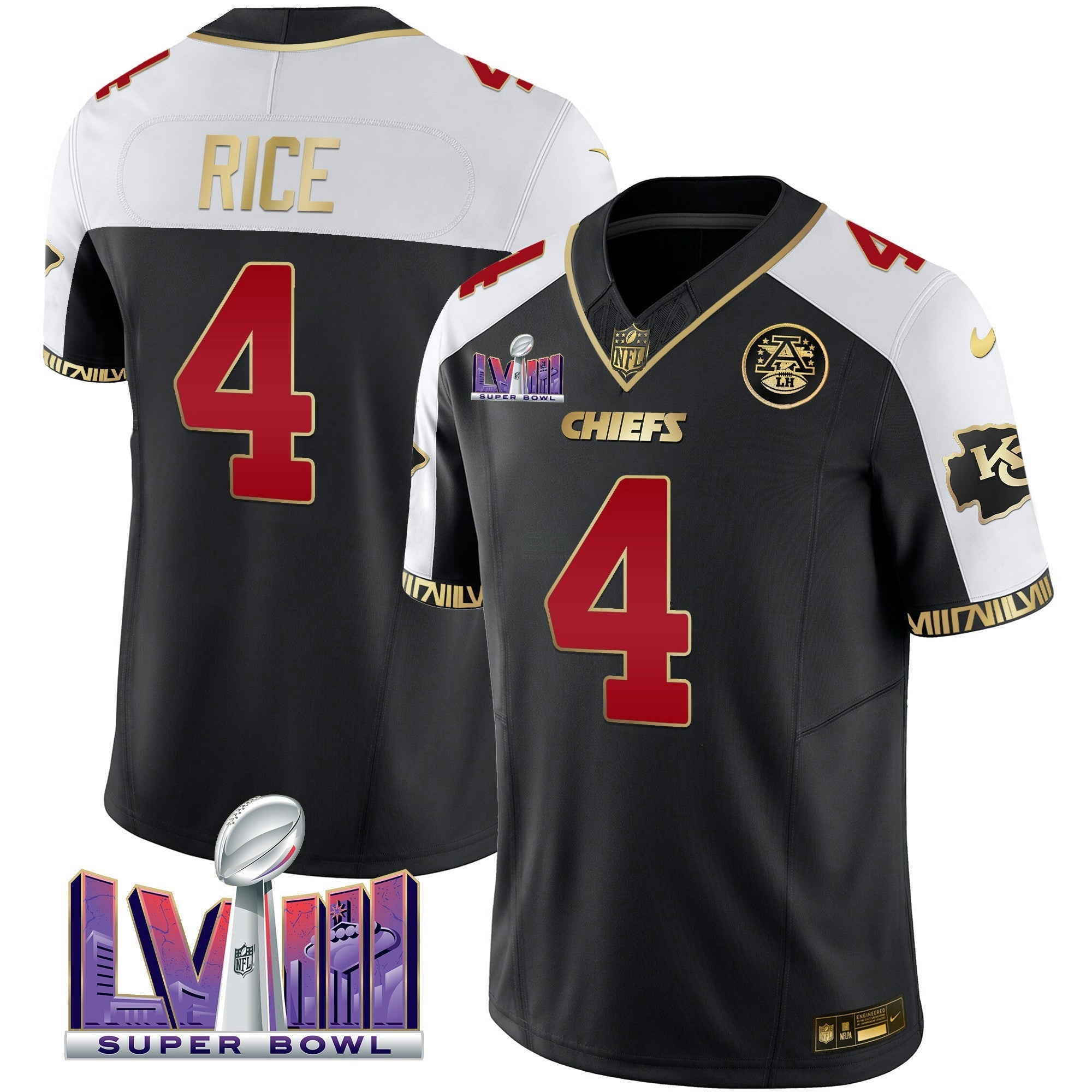 Camisa NFL Men’s Super Bowl LVIII Pattern Vapor Jersey V2