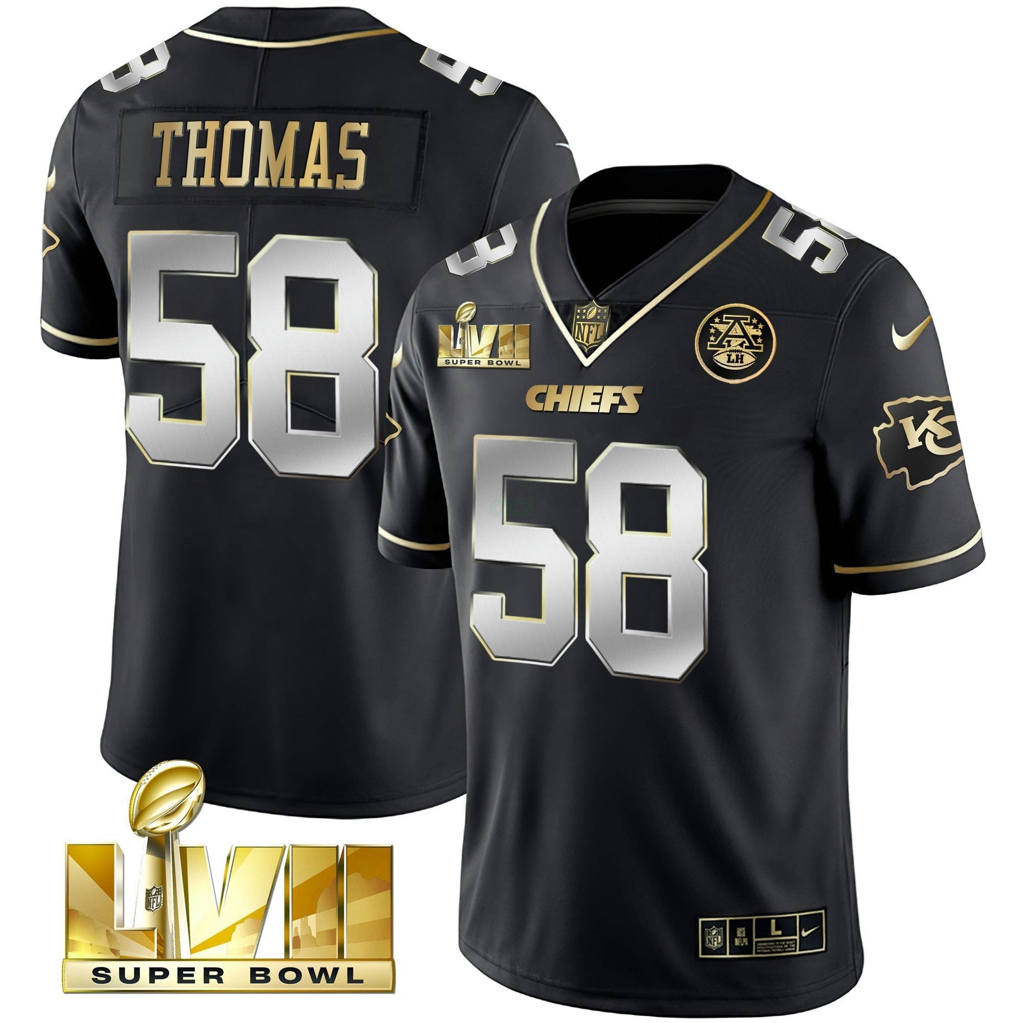 Camisa NFL Men’s Super Bowl Vapor Dourada Jersey V2