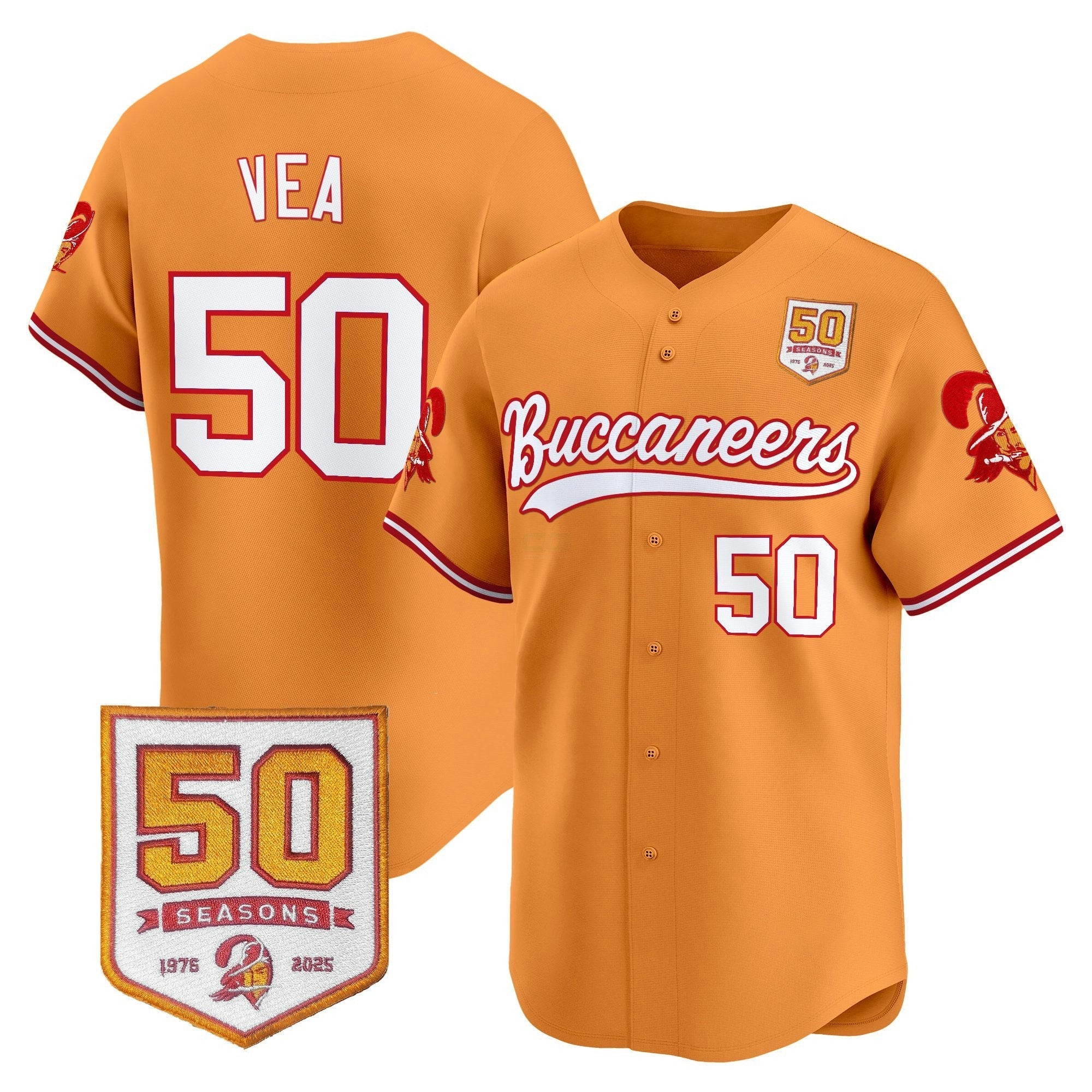 Camisa NFL Men’s Tampa Bay 50th Season Patch Vapor Jersey