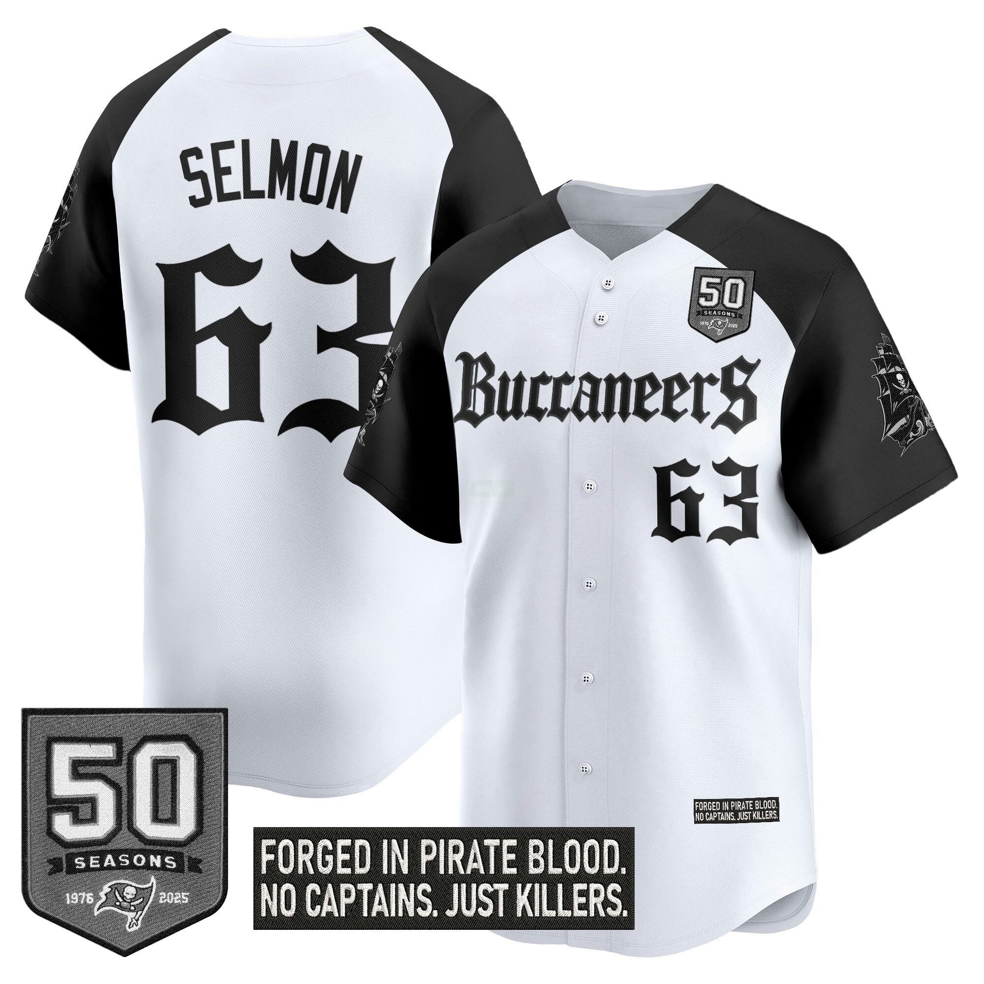 Camisa NFL Men’s Tampa Bay ‘Gothic Pirate Shadows Edition’ Vapor Jersey