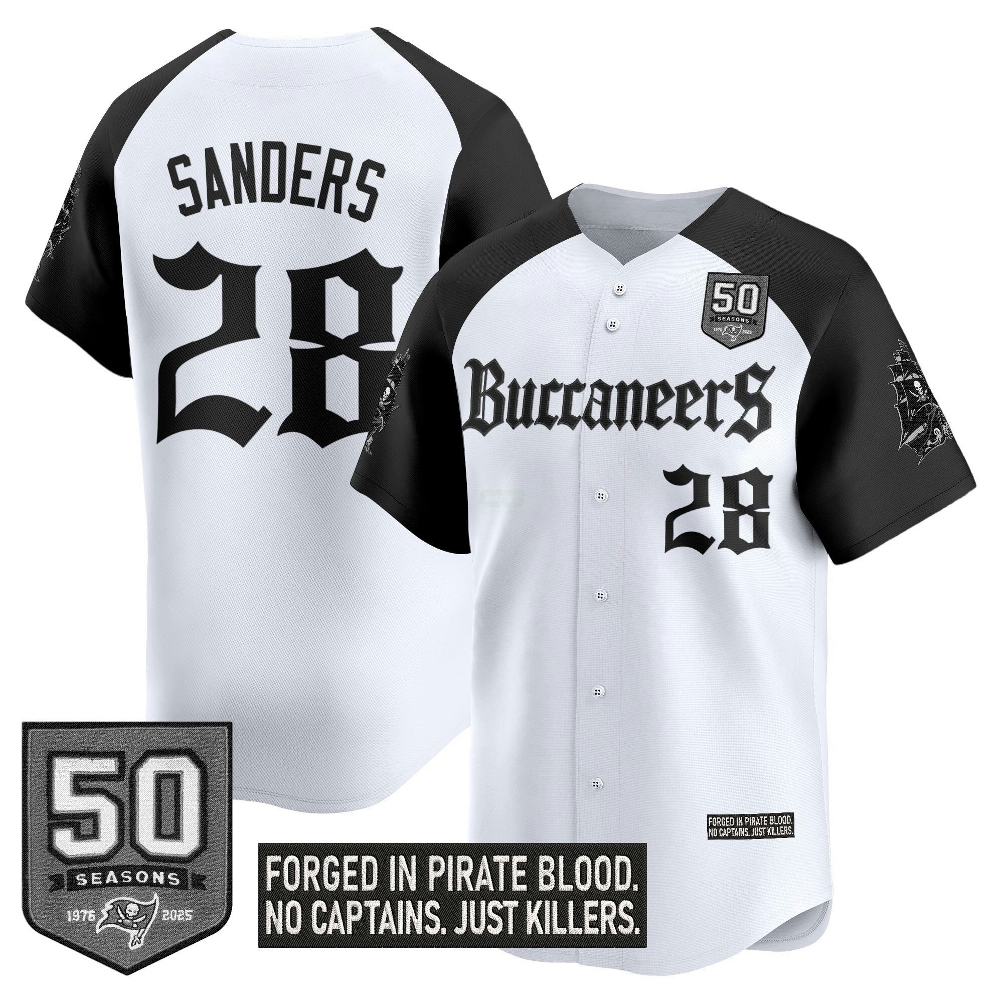 Camisa NFL Men’s Tampa Bay ‘Gothic Pirate Shadows Edition’ Vapor Jersey