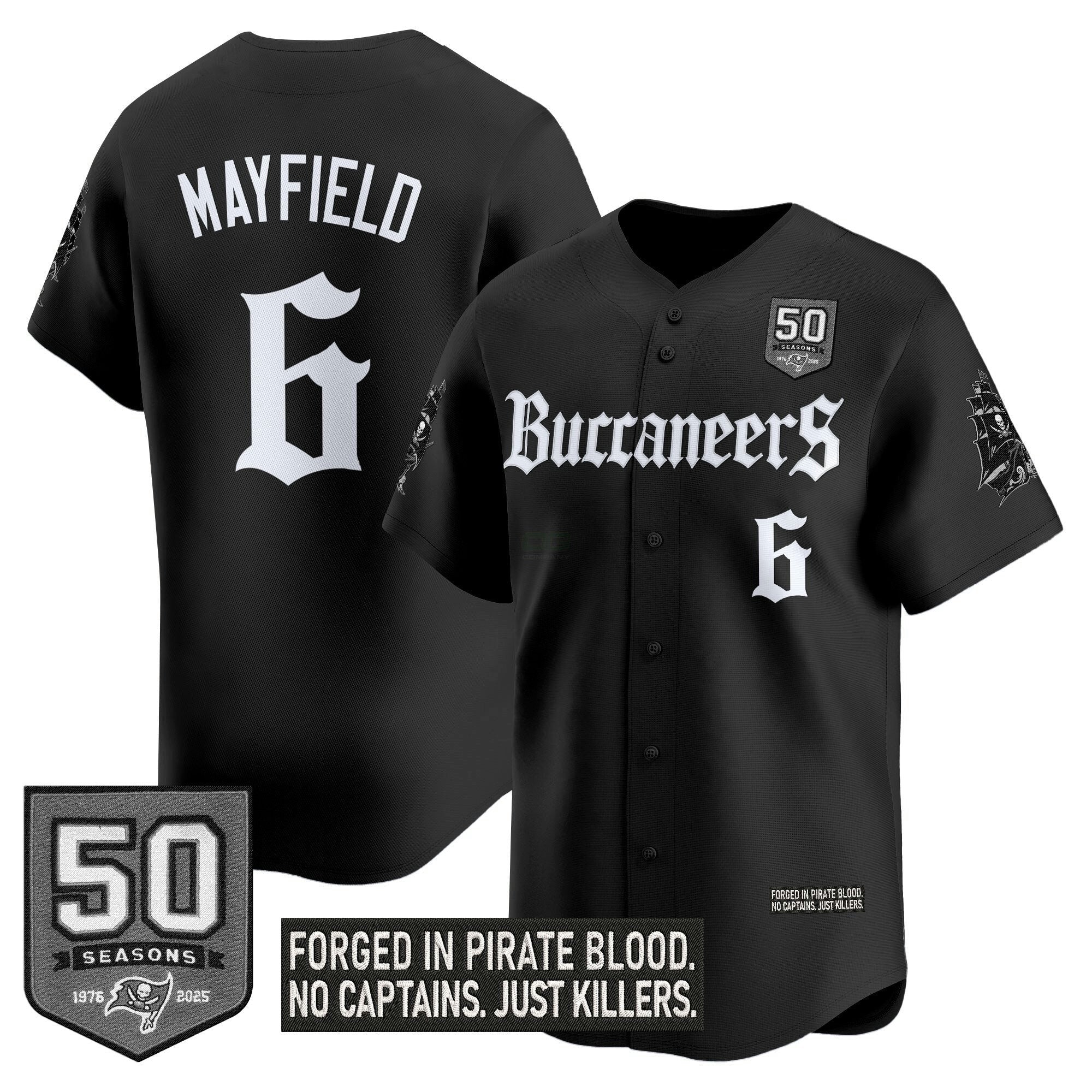Camisa NFL Men’s Tampa Bay ‘Gothic Pirate Shadows Edition’ Vapor Jersey