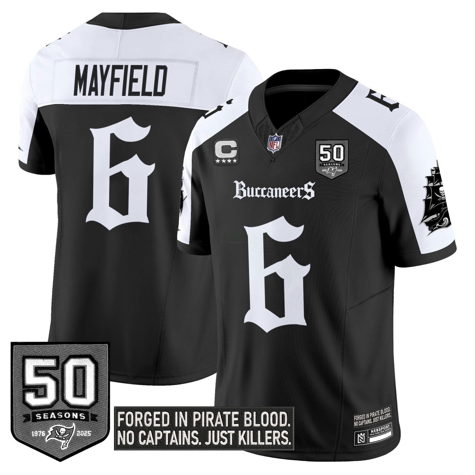 Camisa NFL Men’s Tampa Bay ‘Gothic Pirate Shadows Edition’ Vapor Limited Jersey