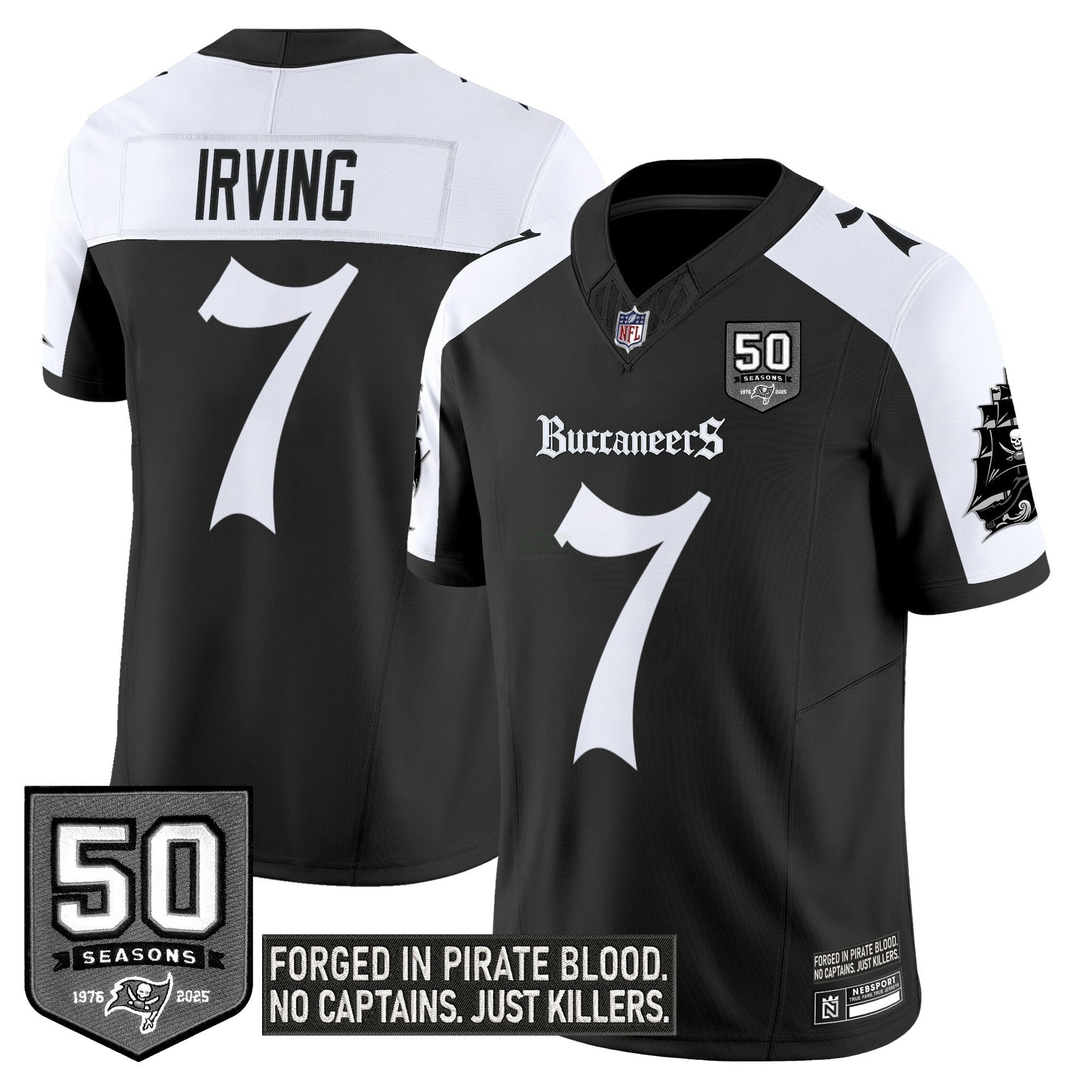 Camisa NFL Men’s Tampa Bay ‘Gothic Pirate Shadows Edition’ Vapor Limited Jersey