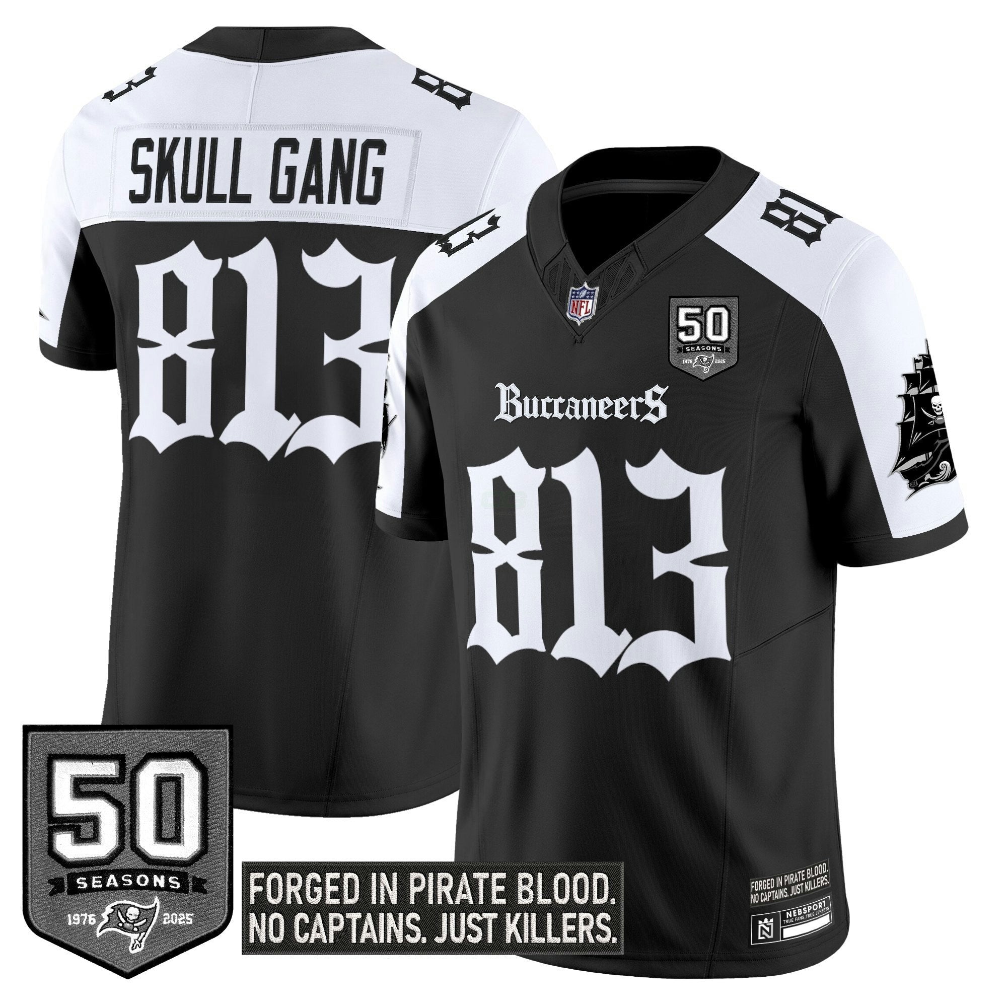 Camisa NFL Men’s Tampa Bay ‘Gothic Pirate Shadows Edition’ Vapor Limited Jersey