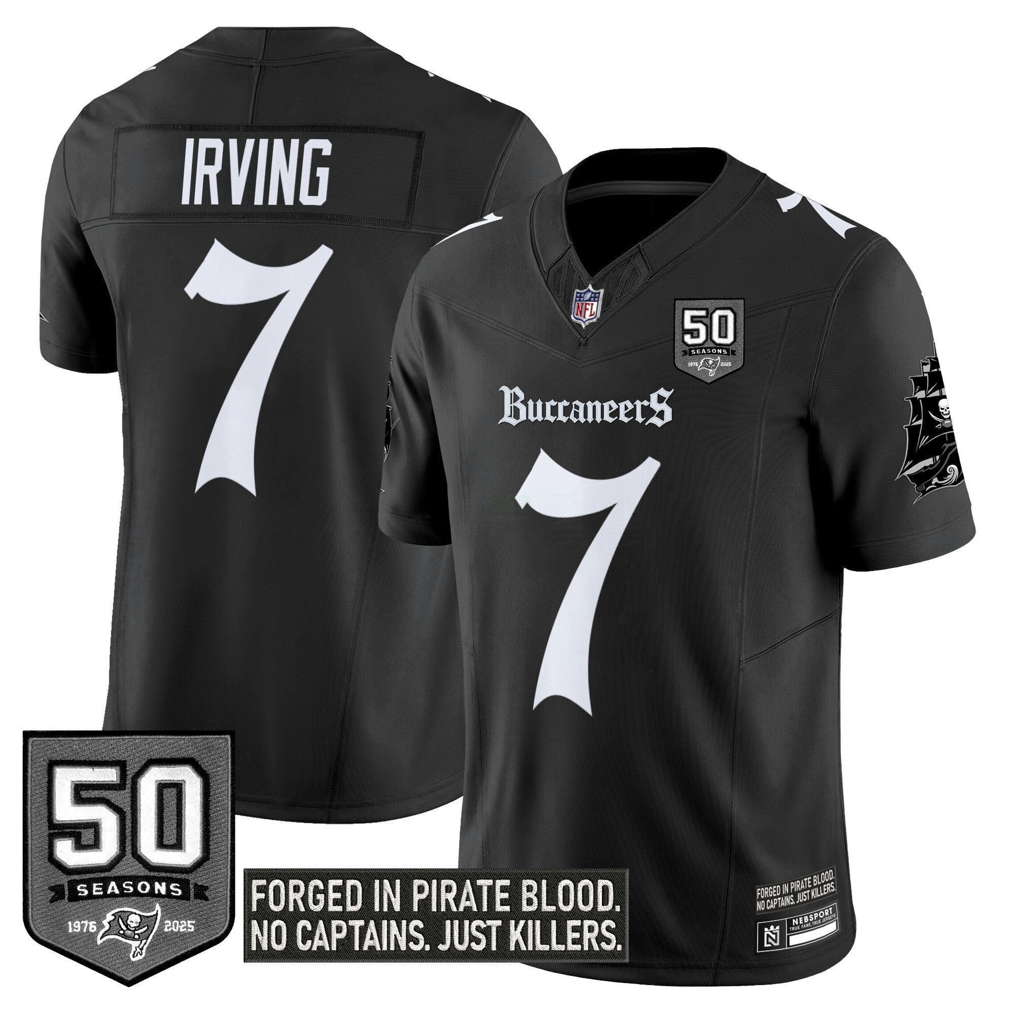 Camisa NFL Men’s Tampa Bay ‘Gothic Pirate Shadows Edition’ Vapor Limited Jersey