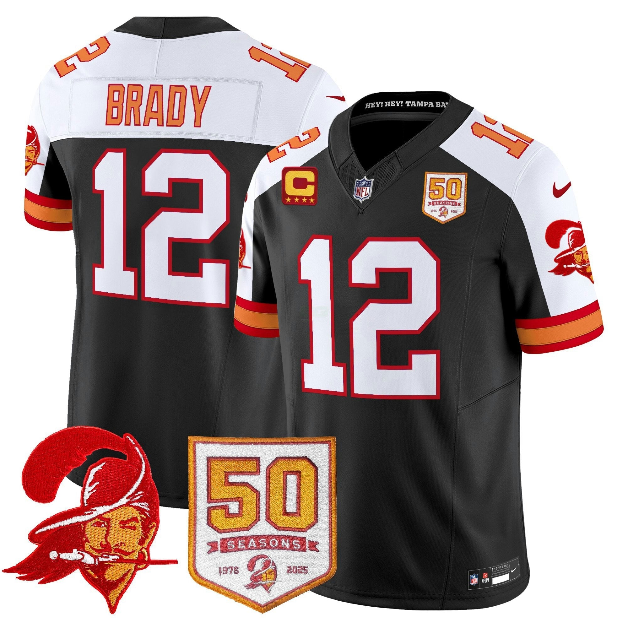 Camisa NFL Men’s Tampa Bay Throwback 50th Season Patch Vapor Limited Jersey