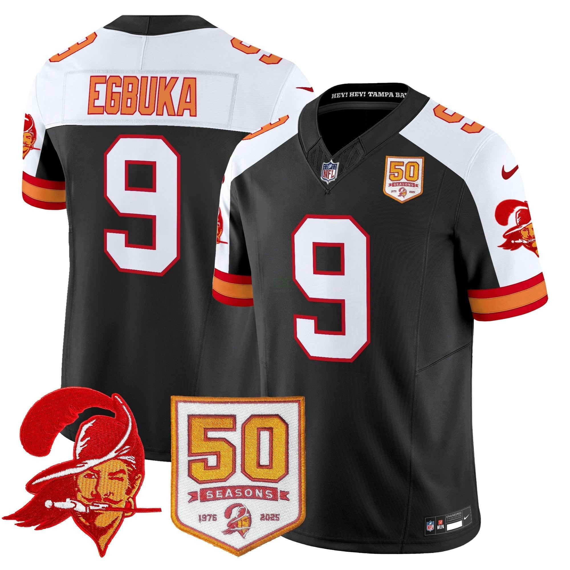 Camisa NFL Men’s Tampa Bay Throwback 50th Season Patch Vapor Limited Jersey
