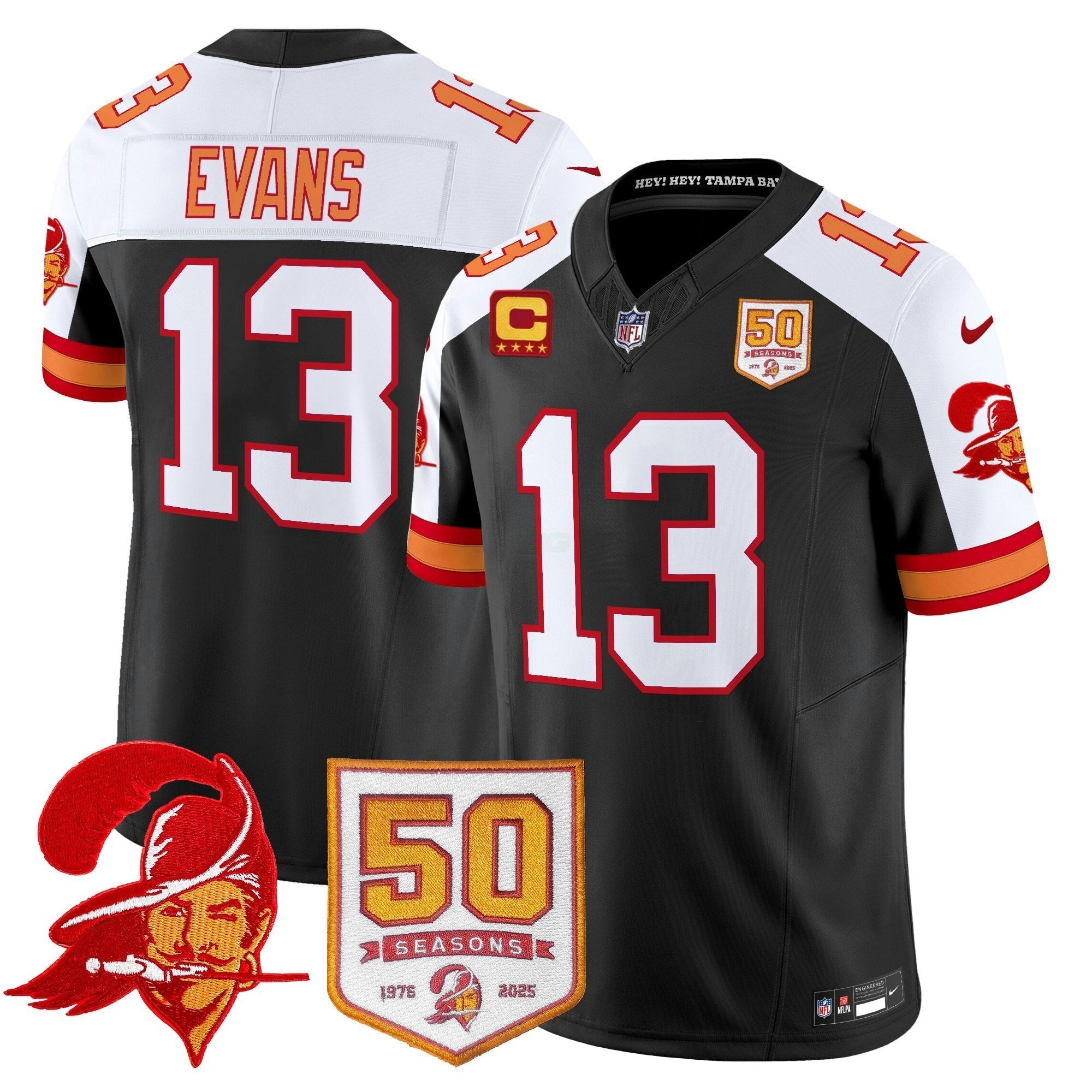 Camisa NFL Men’s Tampa Bay Throwback 50th Season Patch Vapor Limited Jersey