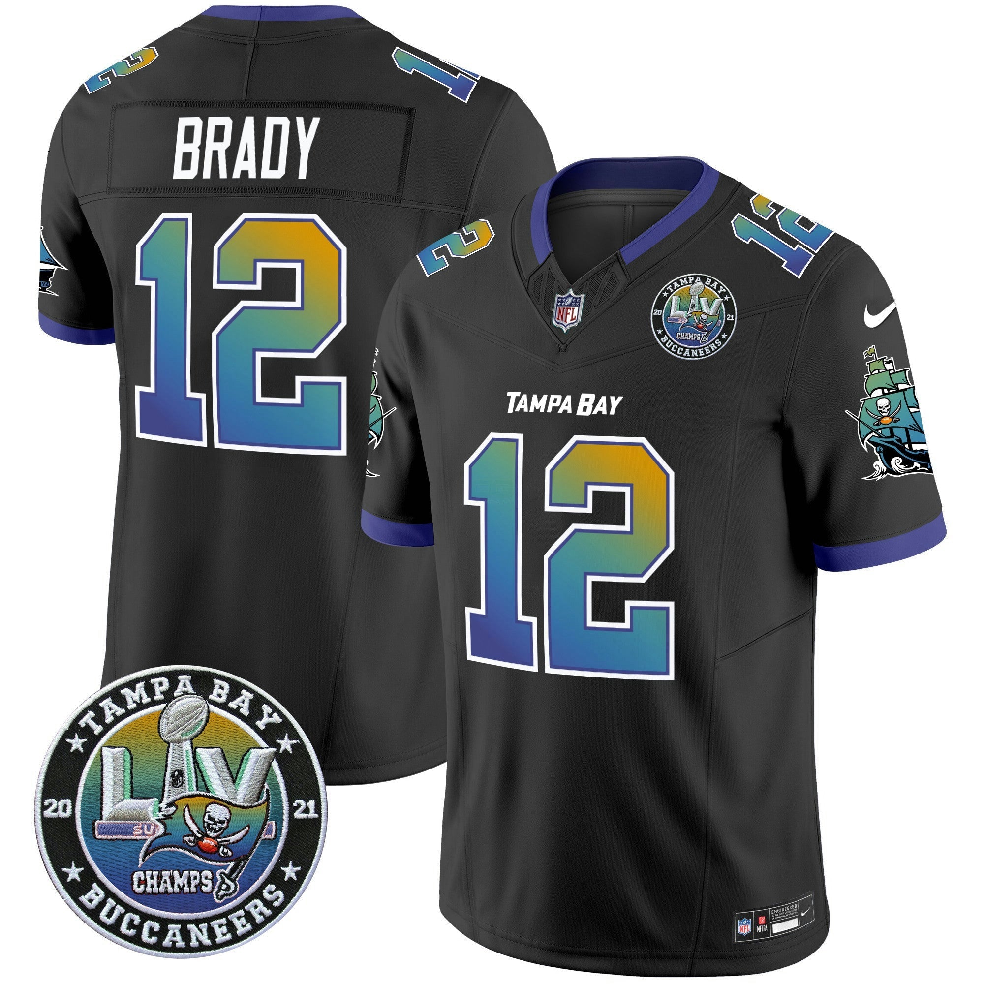 Camisa NFL Men’s “Tampa City” Super Bowl LIV Patch Vapor Limited Jersey