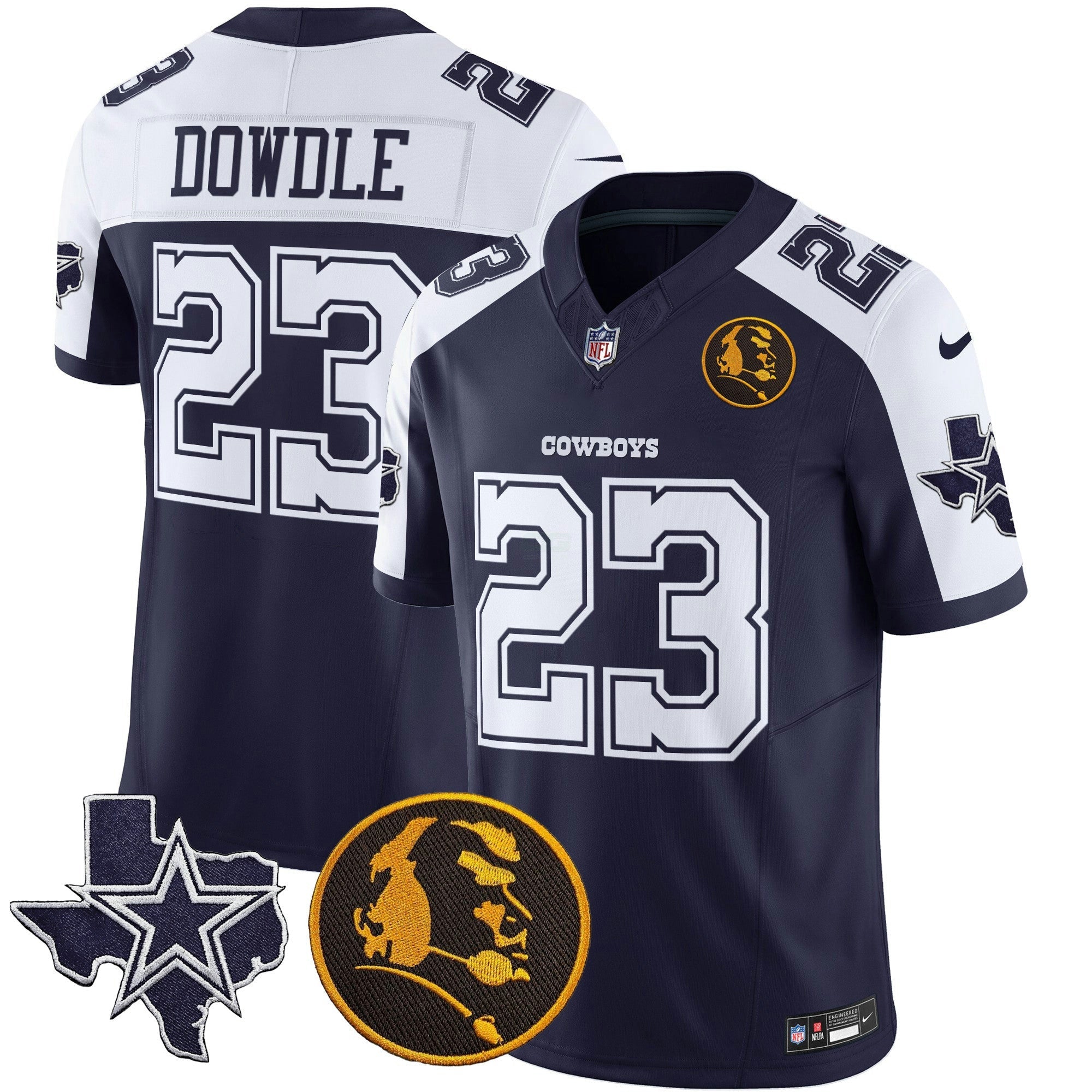 Camisa NFL Men’s Texas & John Madden Patch Vapor Limited Jersey