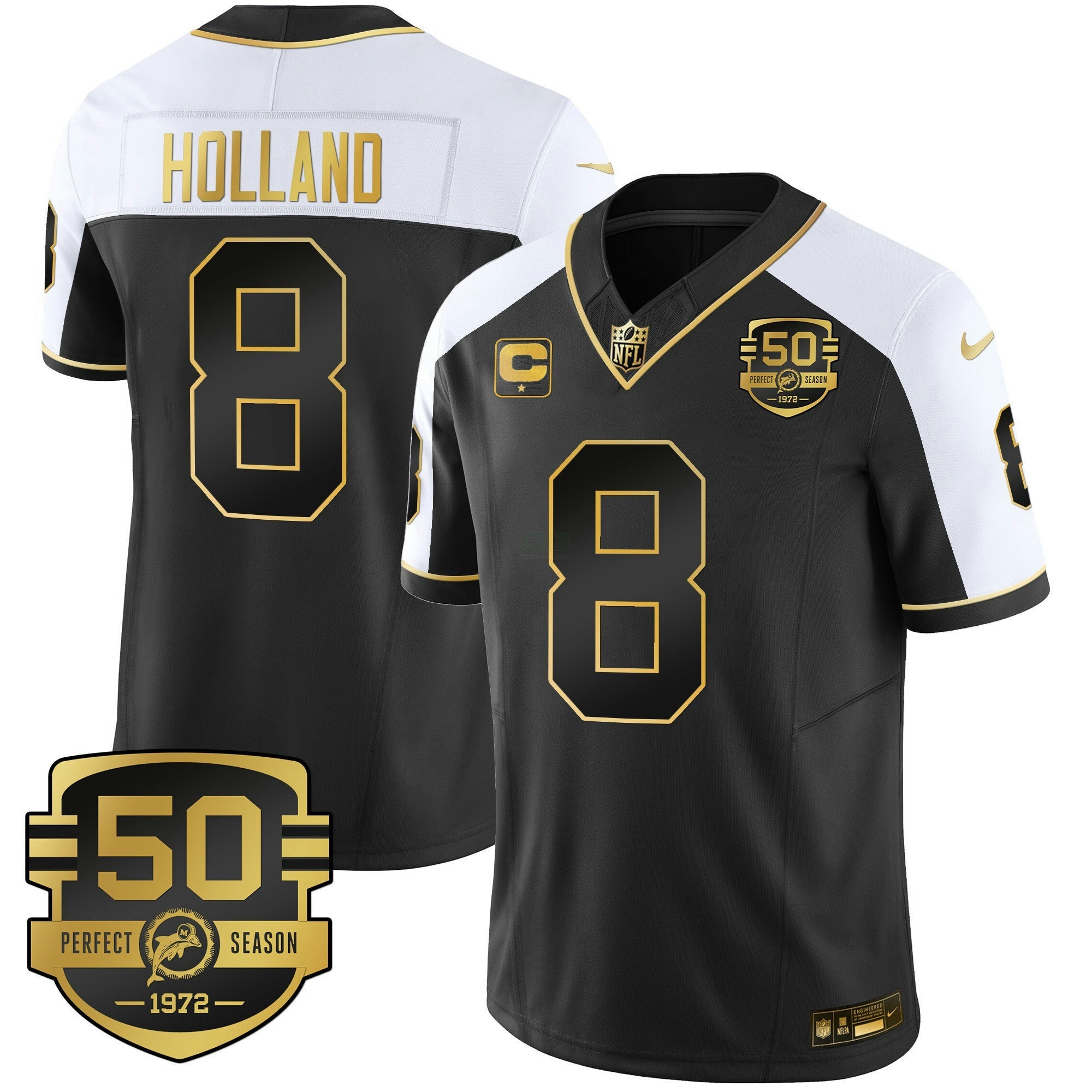 Camisa NFL Men’s Throwback Dourada Vapor Jersey