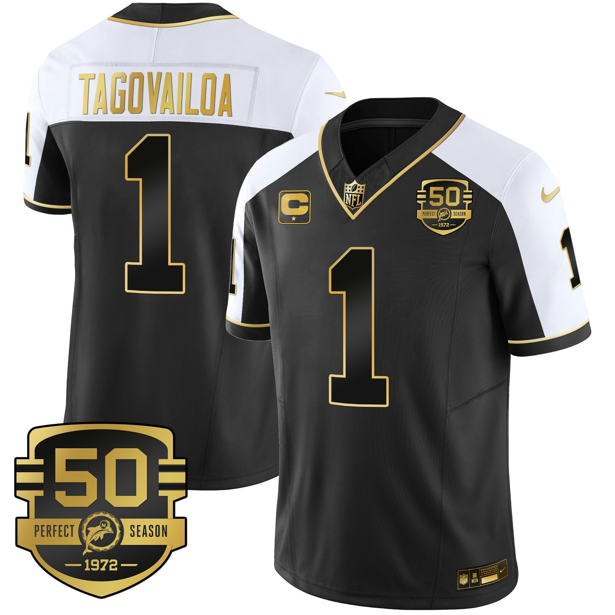 Camisa NFL Men’s Throwback Dourada Vapor Jersey