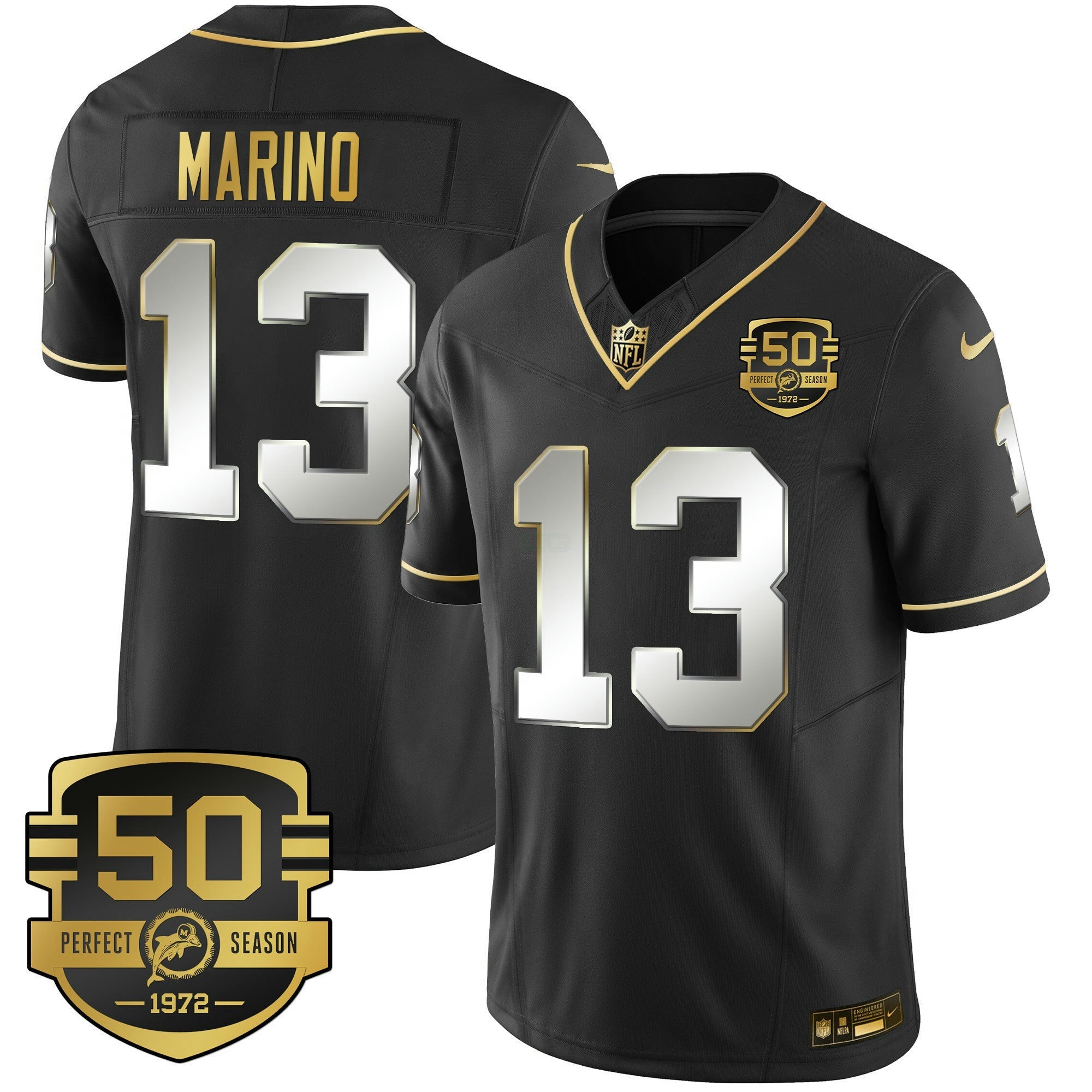 Camisa NFL Men’s Throwback Dourada Vapor Jersey