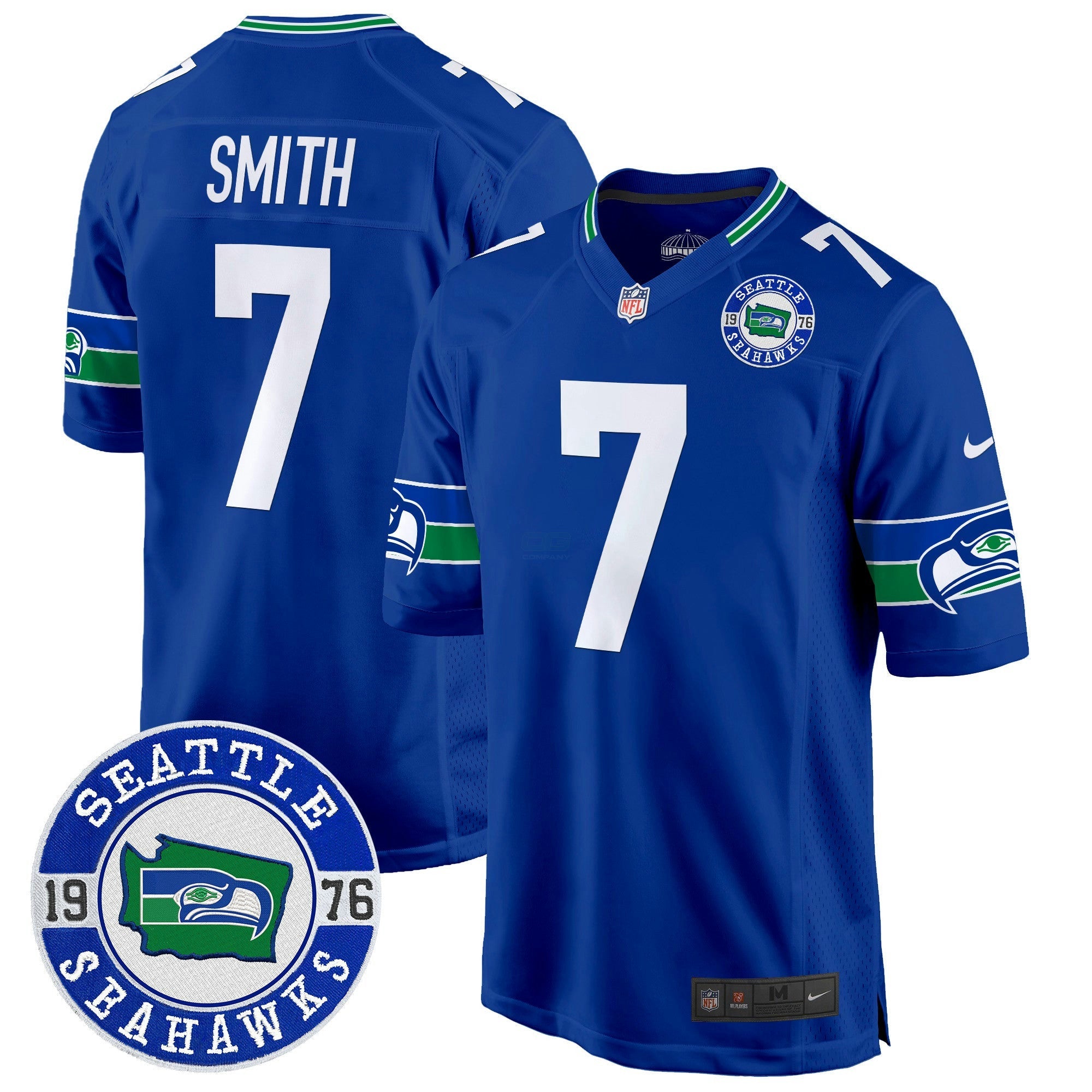 Camisa NFL Men’s Throwback Est. 1976 Patch Game Jersey