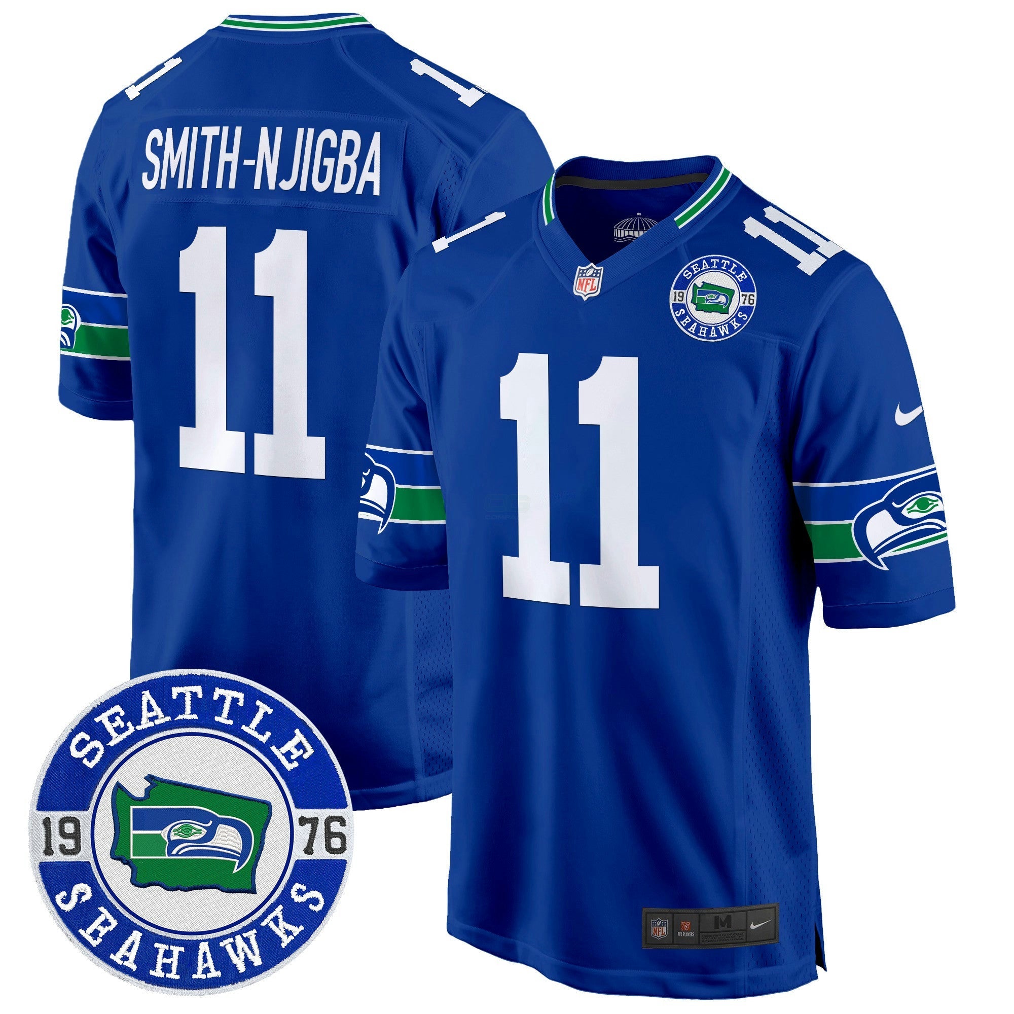 Camisa NFL Men’s Throwback Est. 1976 Patch Game Jersey