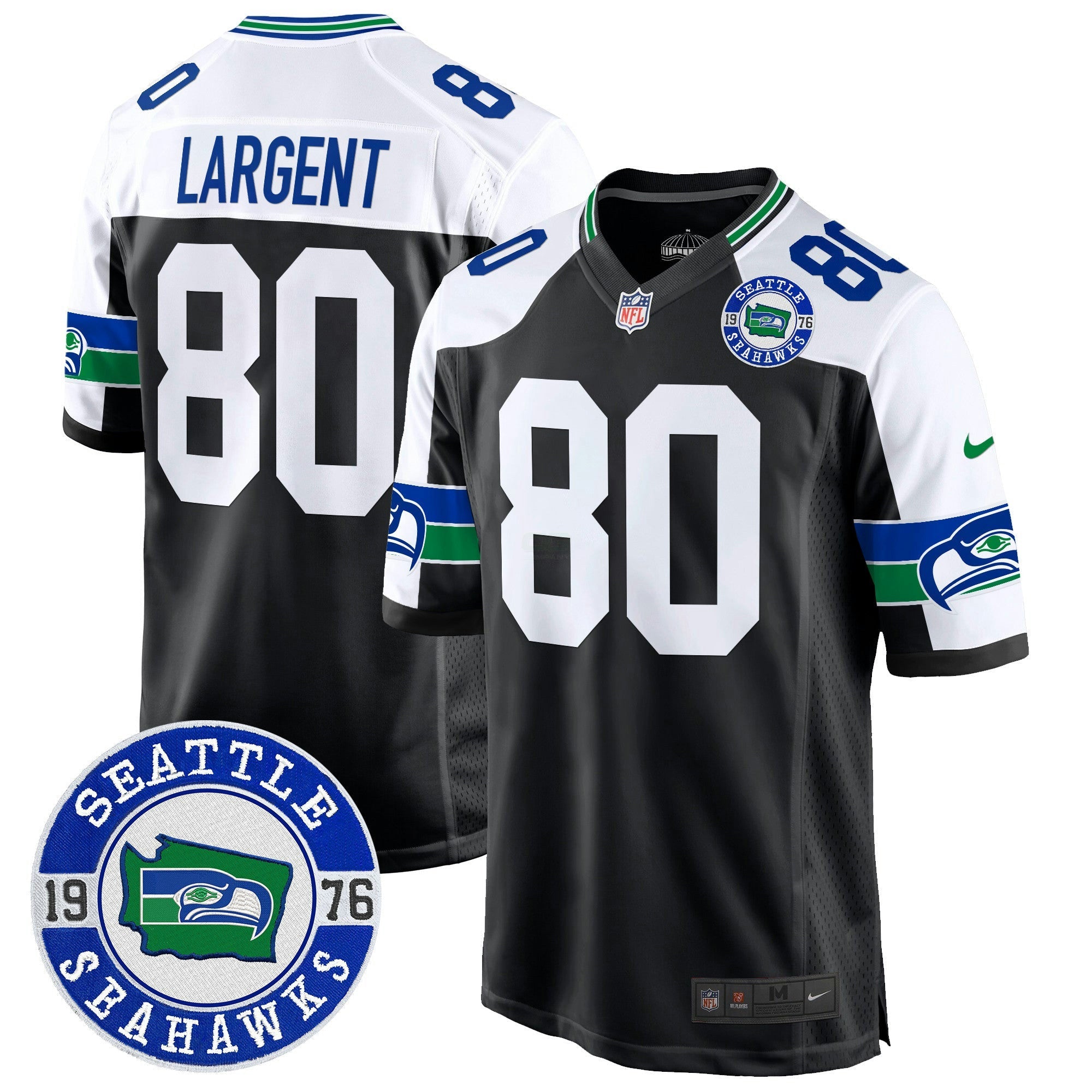 Camisa NFL Men’s Throwback Est. 1976 Patch Game Jersey