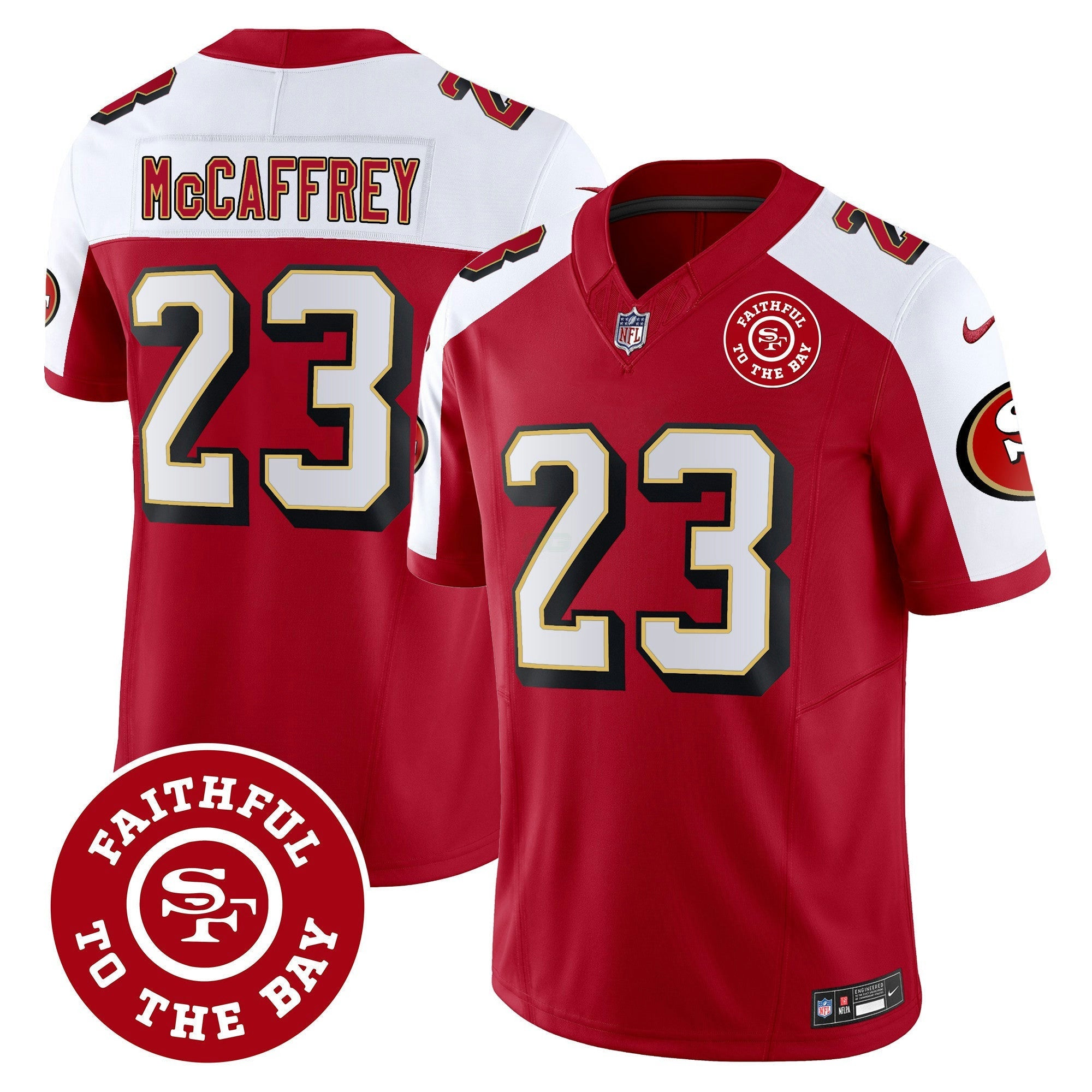 Camisa NFL Men’s Throwback Faithful To The Bay Patch Vapor Limited Jersey
