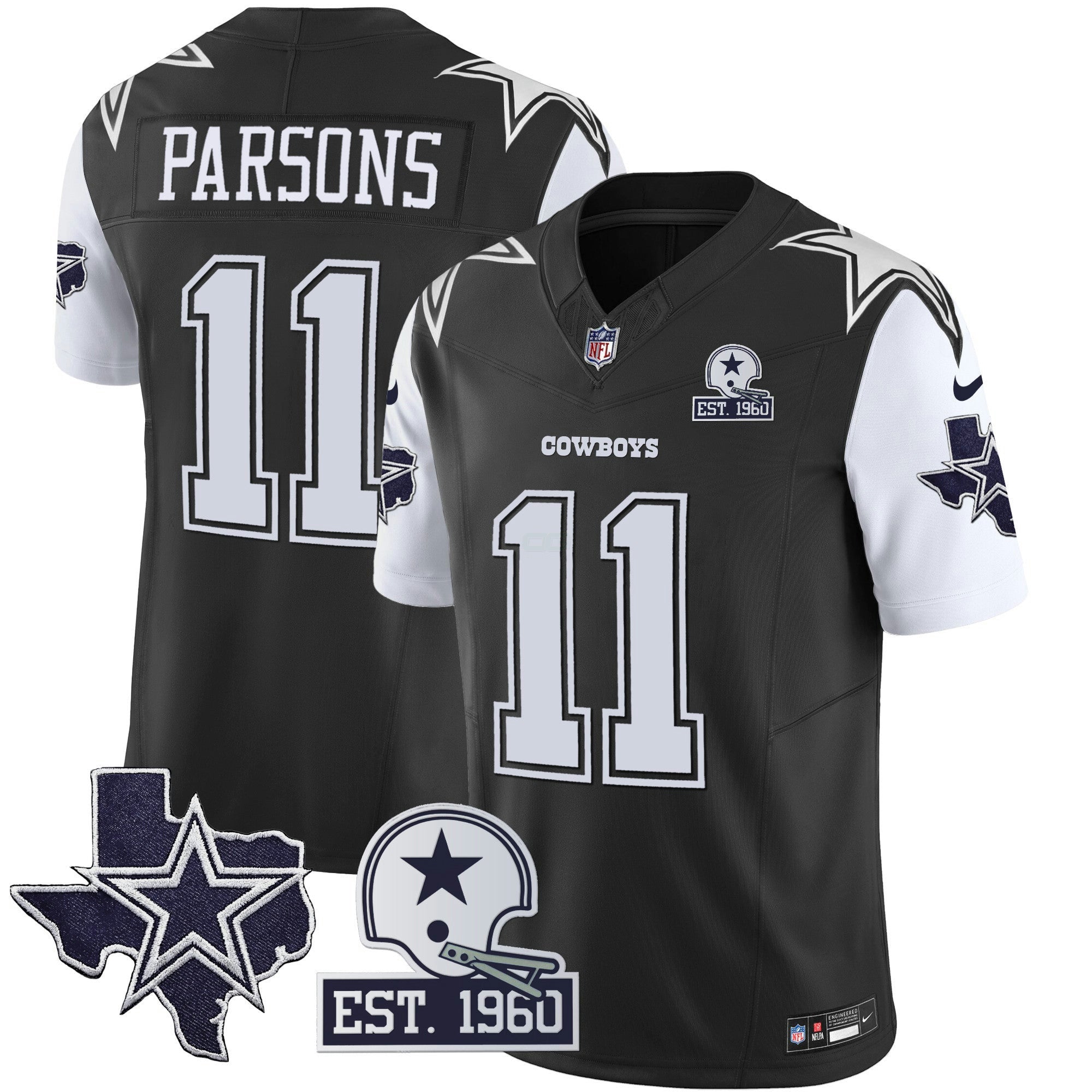 Camisa NFL Men’s Throwback Texas Patch Vapor Limited Jersey