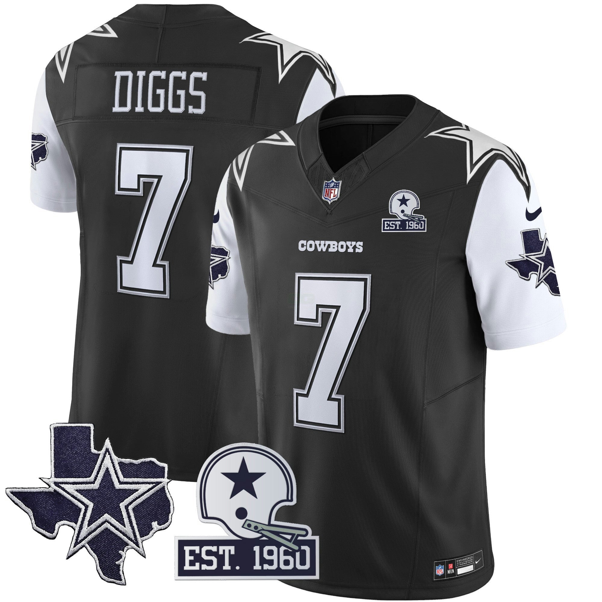 Camisa NFL Men’s Throwback Texas Patch Vapor Limited Jersey