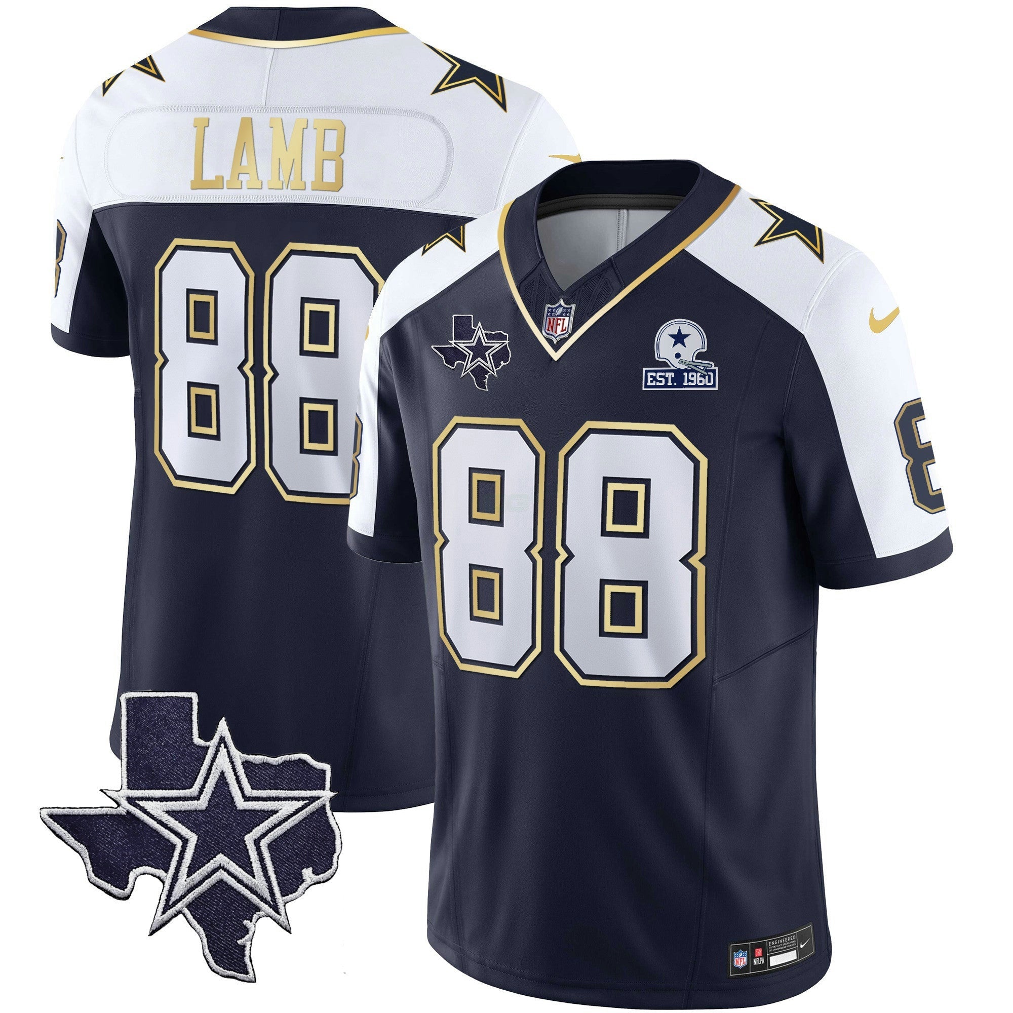 Camisa NFL Men’s Vapor Dourada Jersey V2