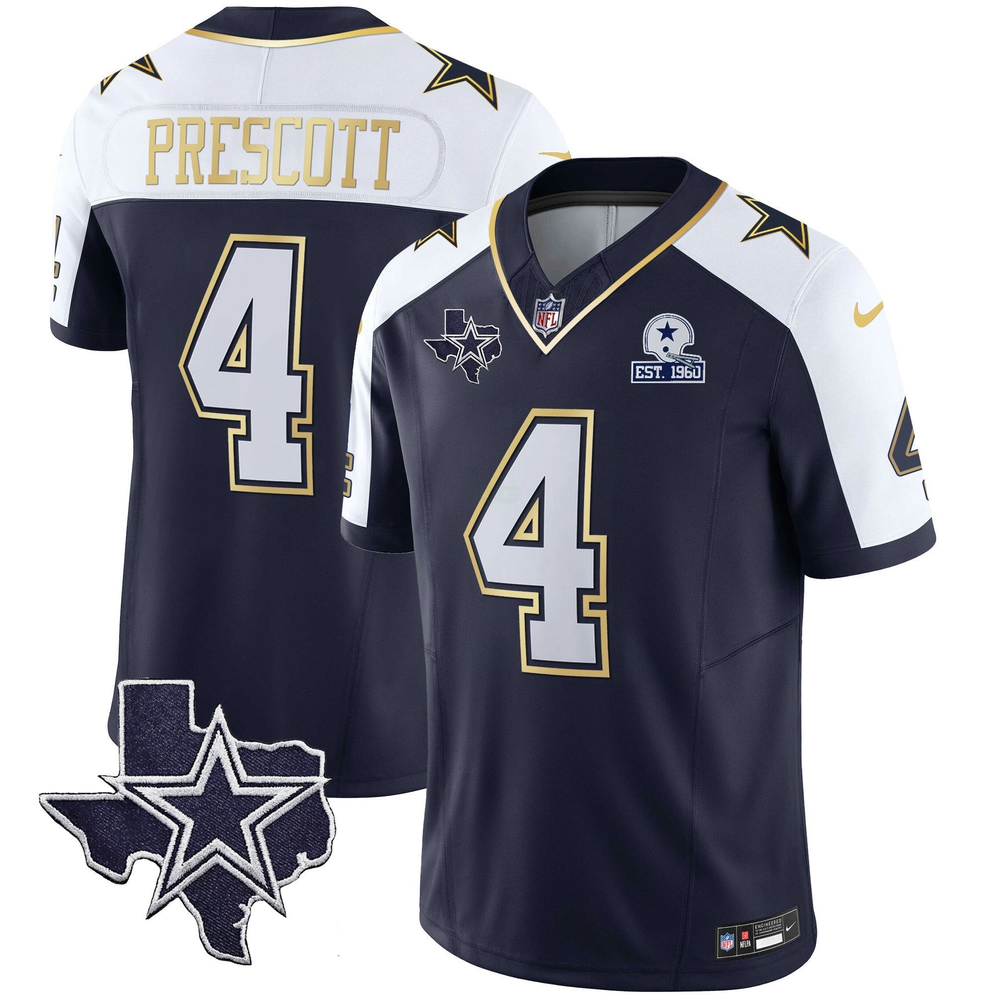 Camisa NFL Men’s Vapor Dourada Jersey V2