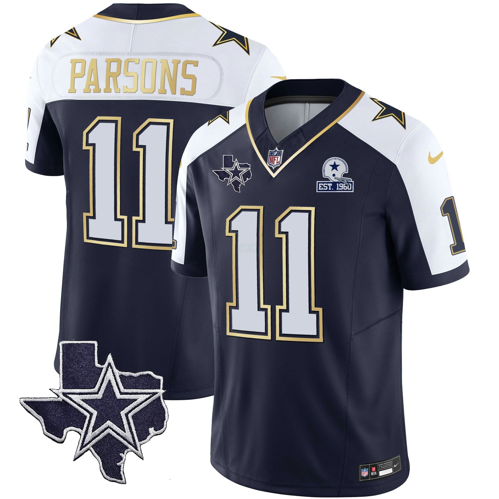 Camisa NFL Men’s Vapor Dourada Jersey V2