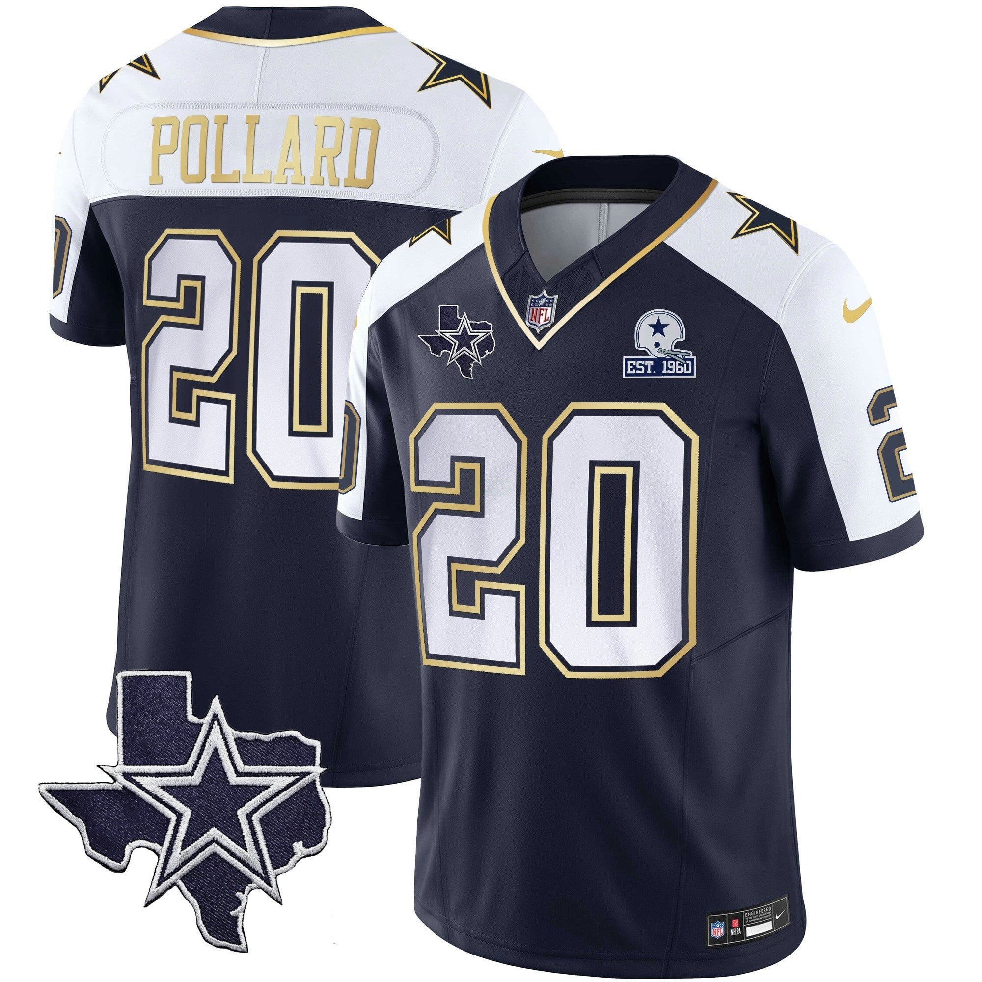 Camisa NFL Men’s Vapor Dourada Jersey V2