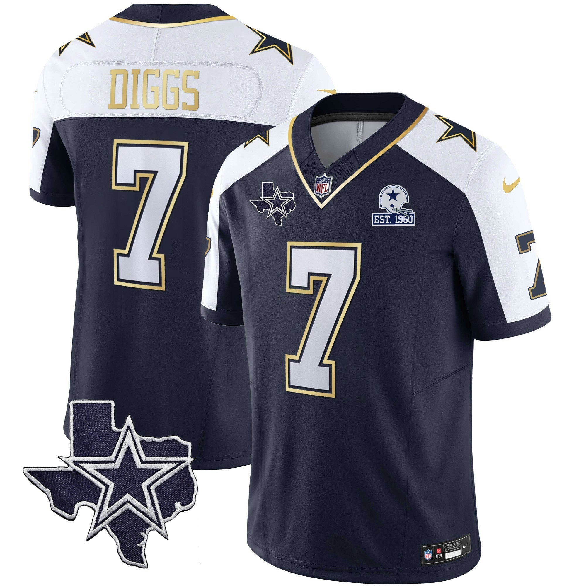 Camisa NFL Men’s Vapor Dourada Jersey V2