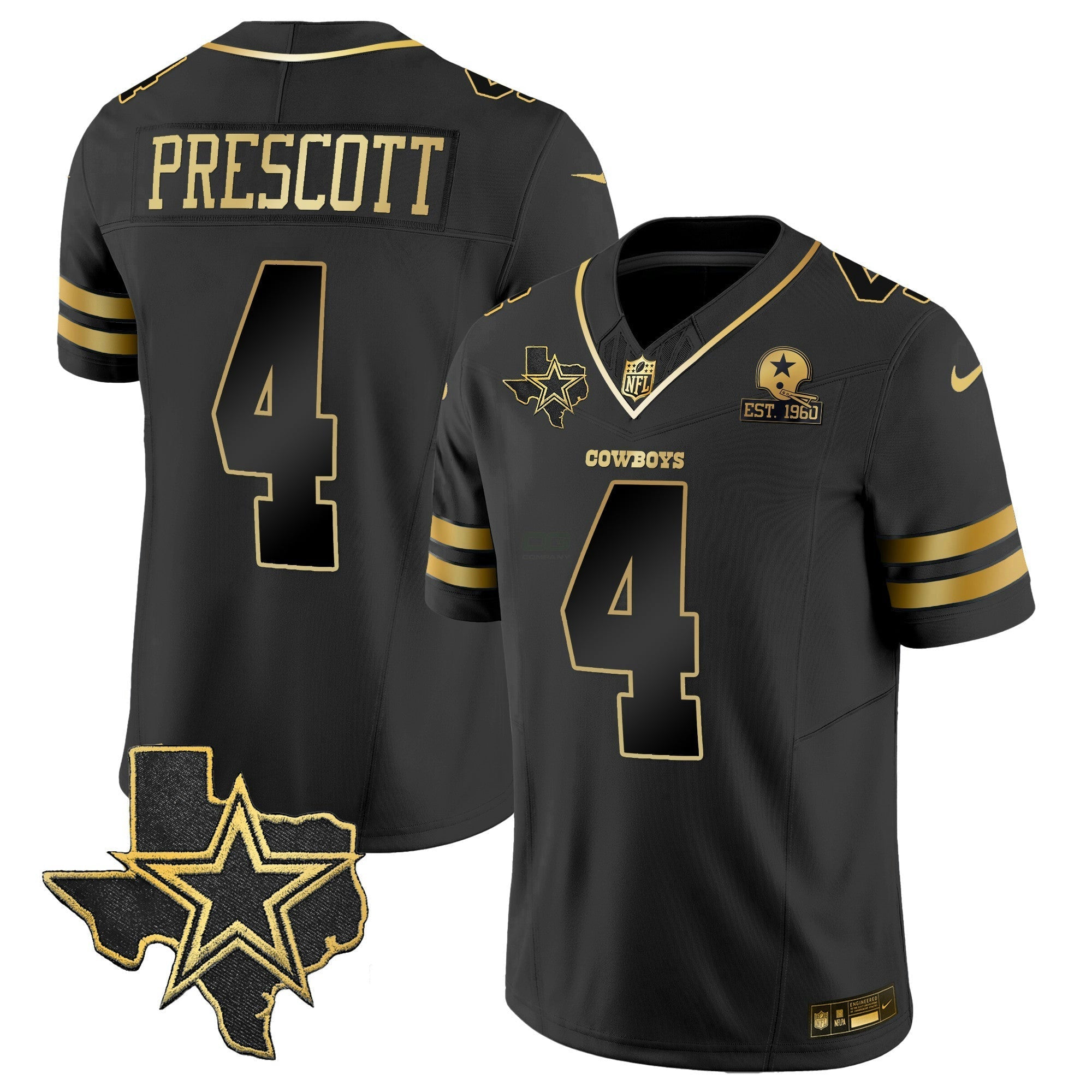 Camisa NFL Men’s Vapor Dourada Jersey V2
