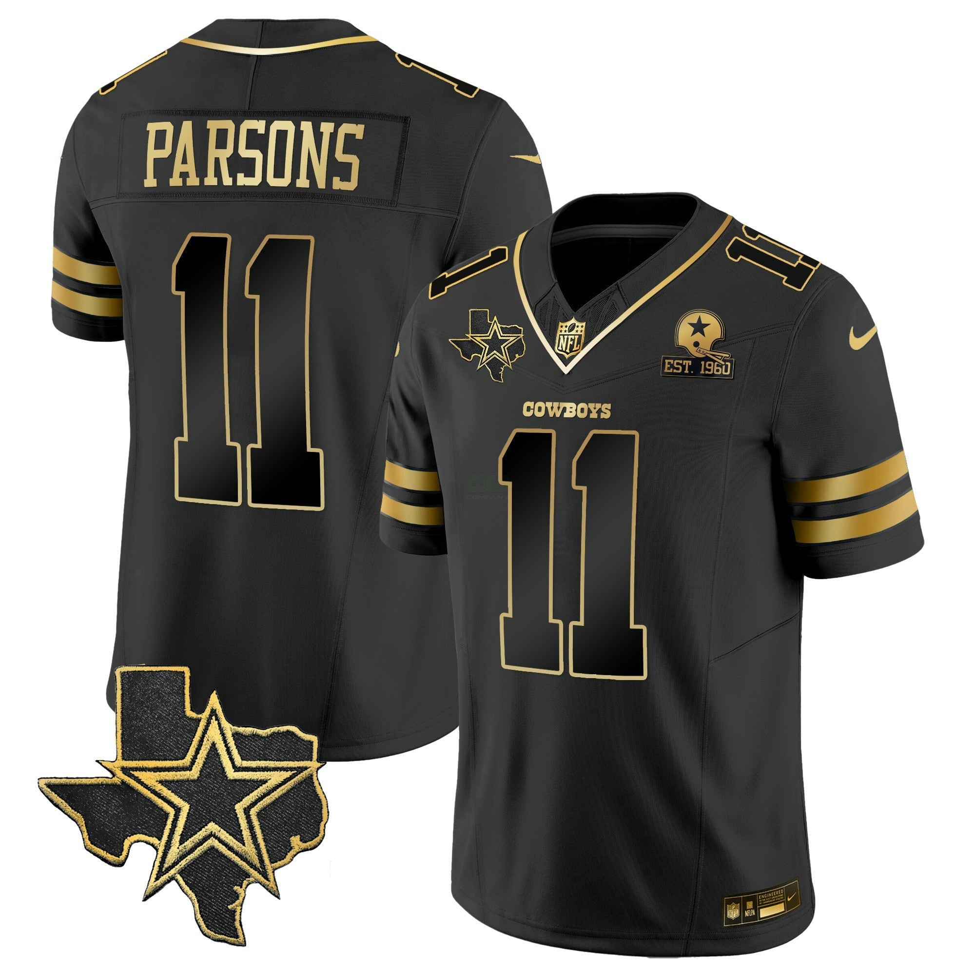 Camisa NFL Men’s Vapor Dourada Jersey V2