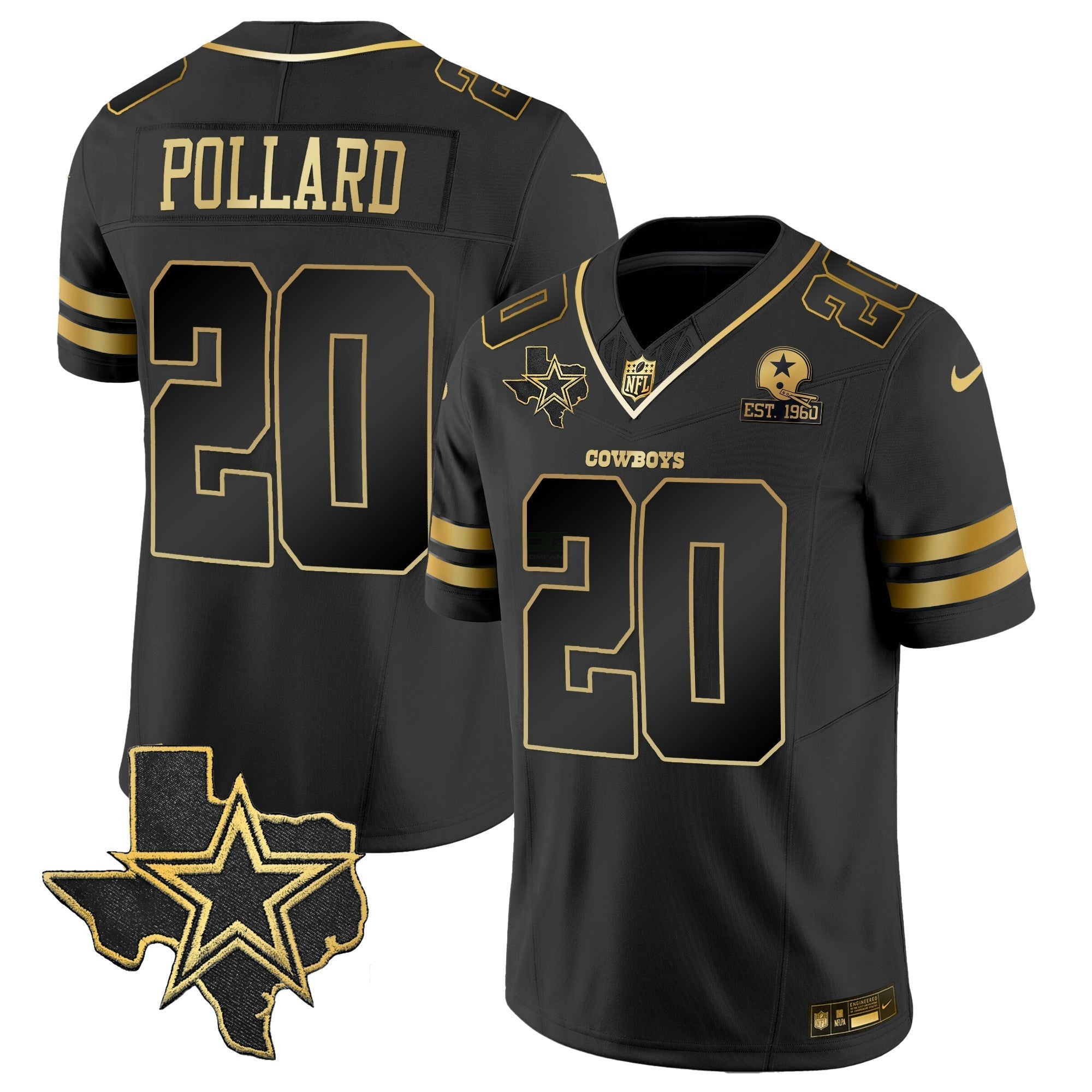 Camisa NFL Men’s Vapor Dourada Jersey V2