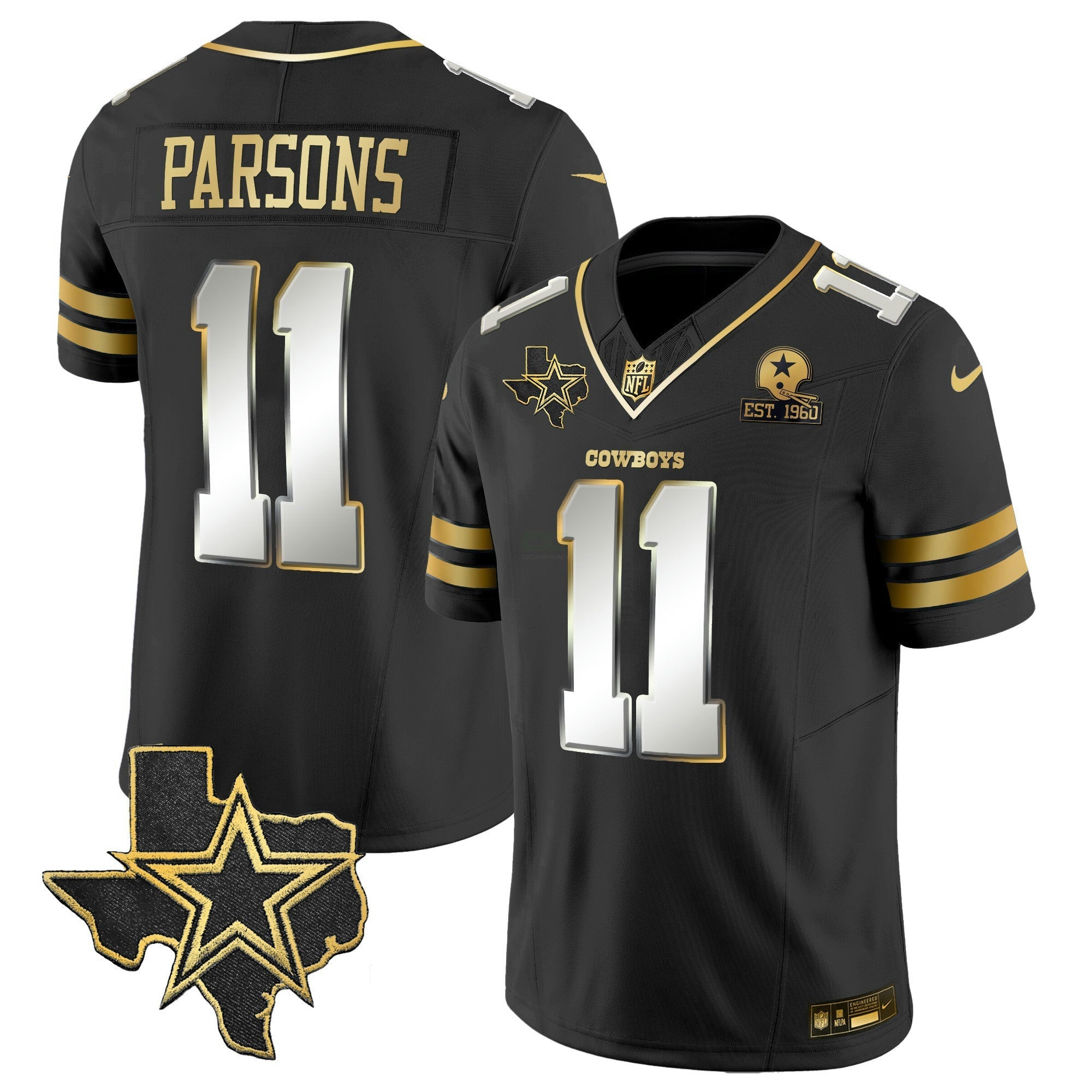 Camisa NFL Men’s Vapor Dourada Jersey V2