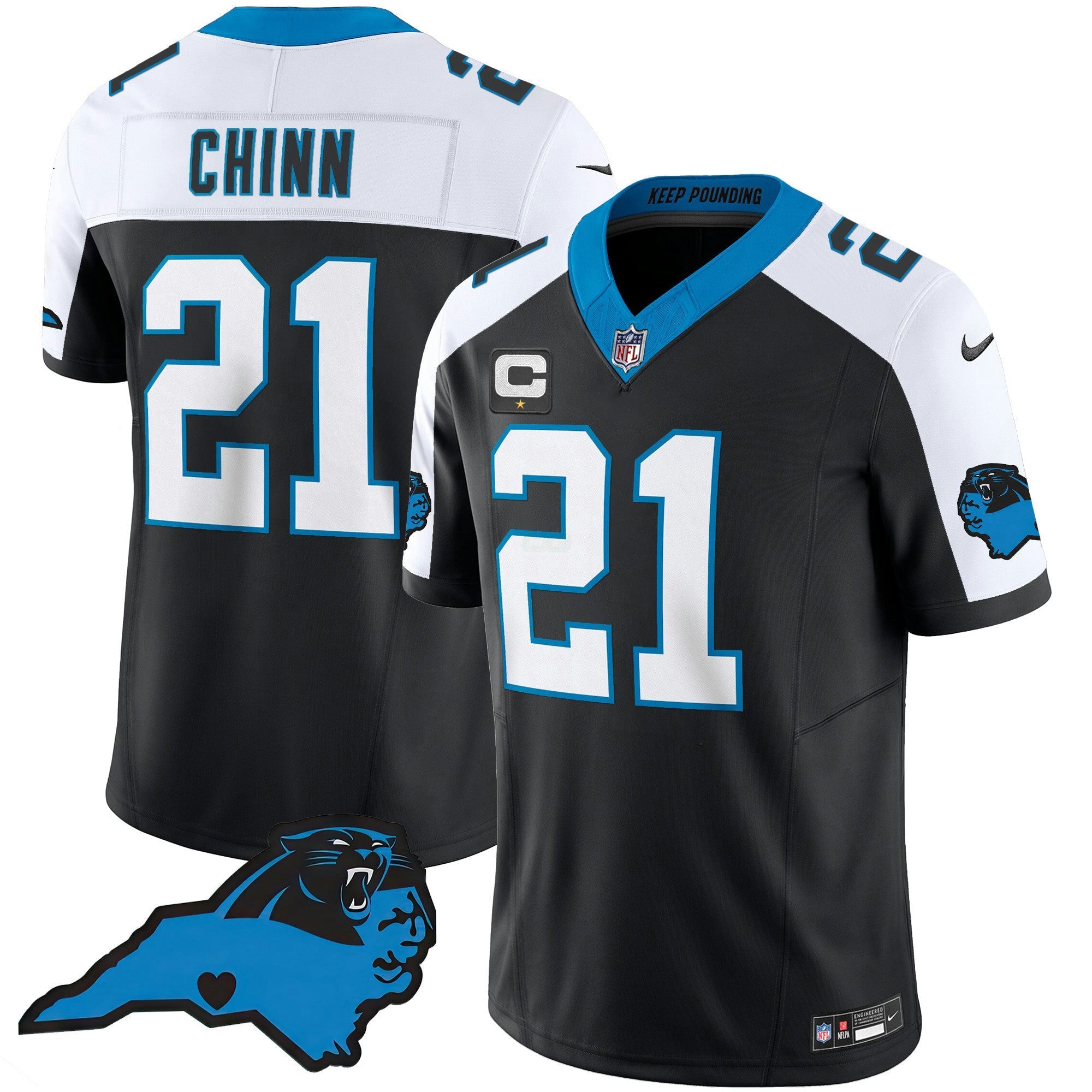Camisa NFL Men’s Vapor Limited Jersey – Carolina Patch