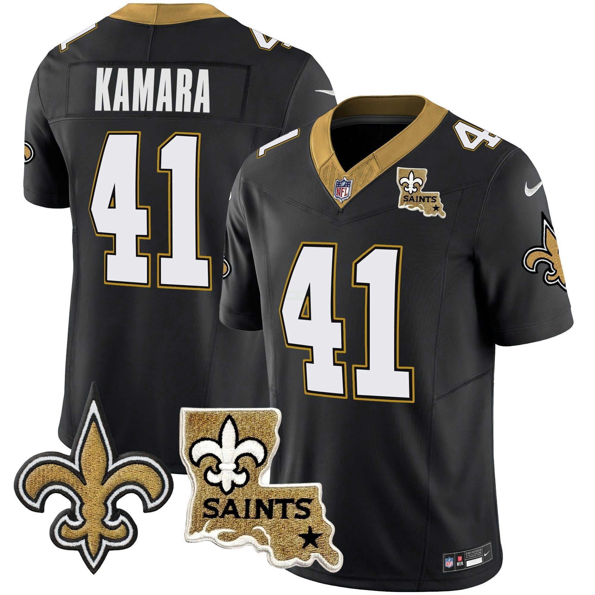 Camisa NFL Men’s Vapor Limited Jersey – New Orleans Patch