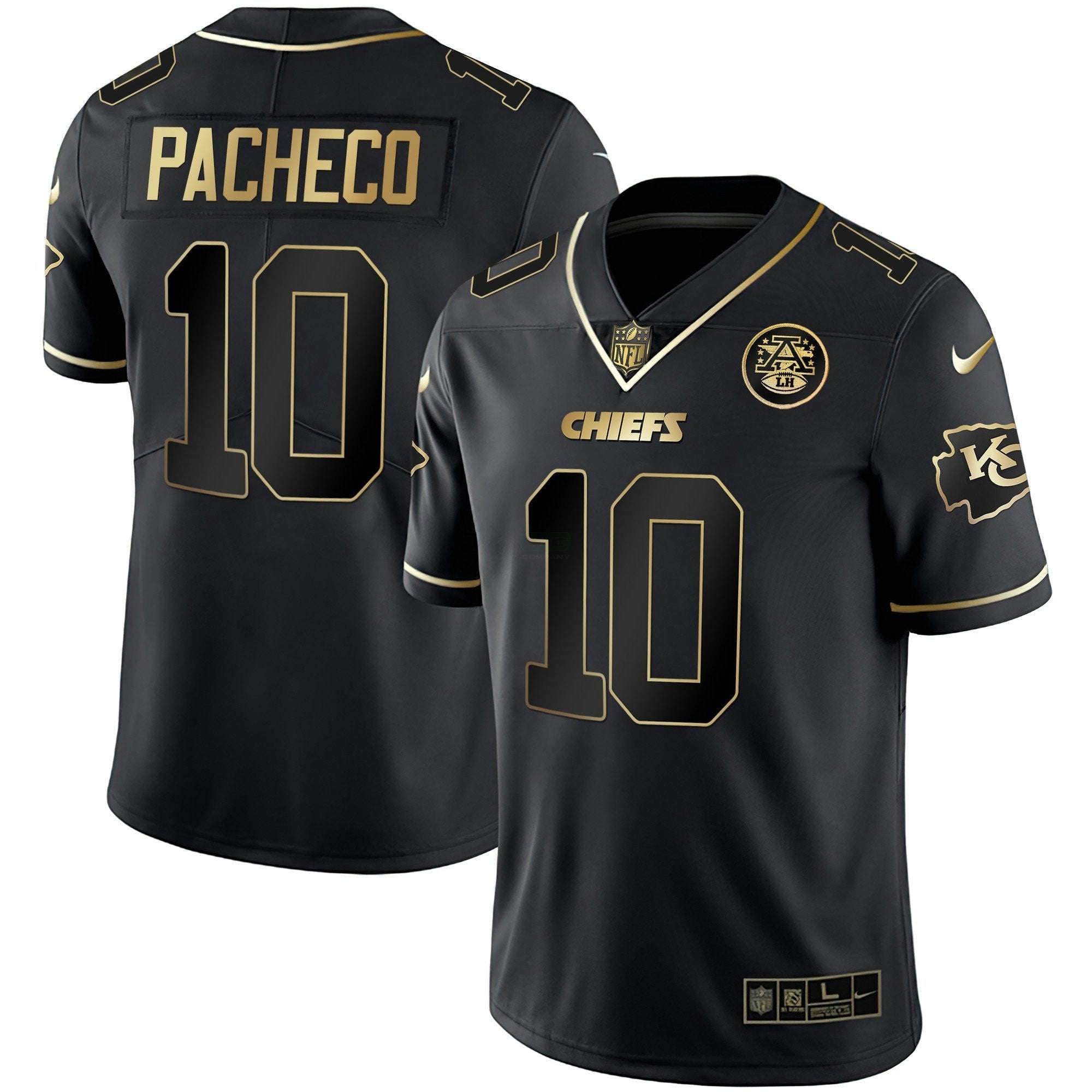 Camisa NFL Men’s Vapor Preta Vermelha Dourada Limited