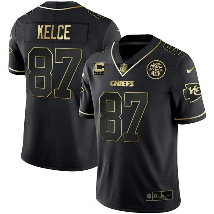 Camisa NFL Men’s Vapor Preta Vermelha Dourada Limited