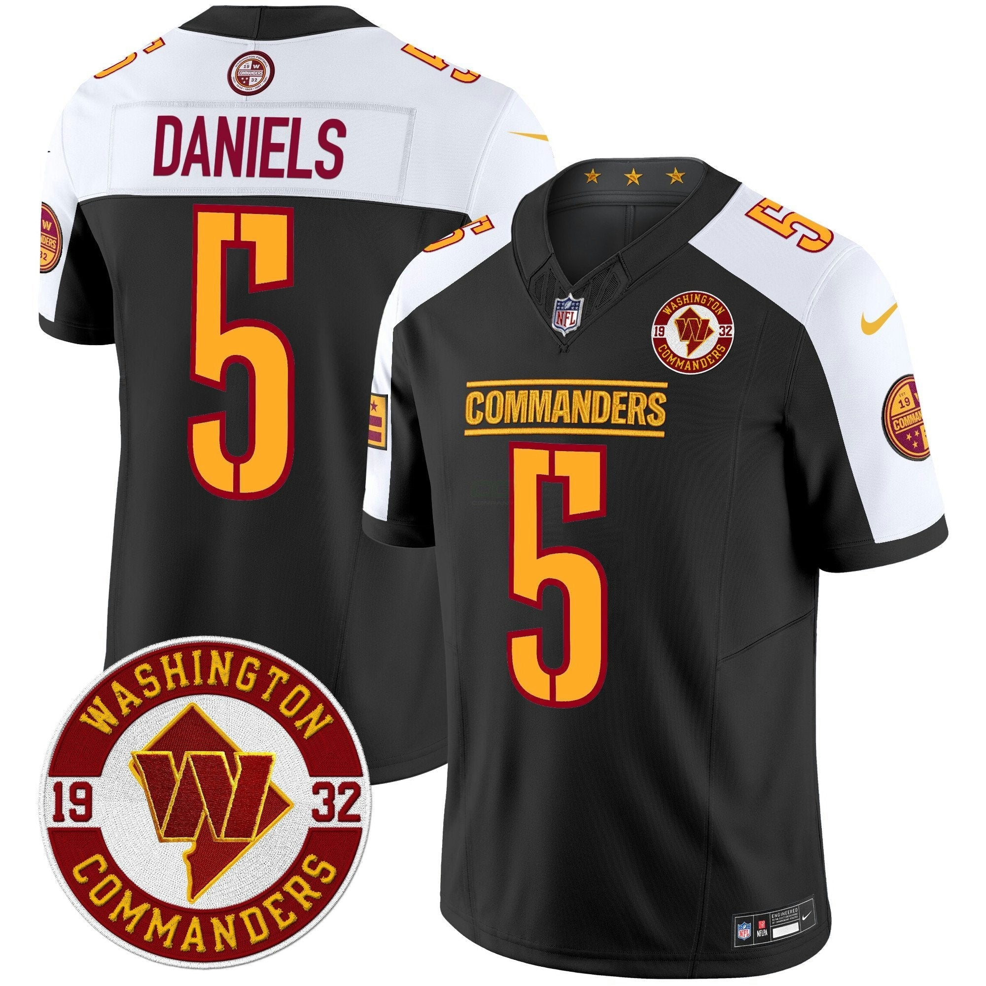 Camisa NFL Men’s Washington 2024 Vapor Limited Jersey – Est. 1932 Patch