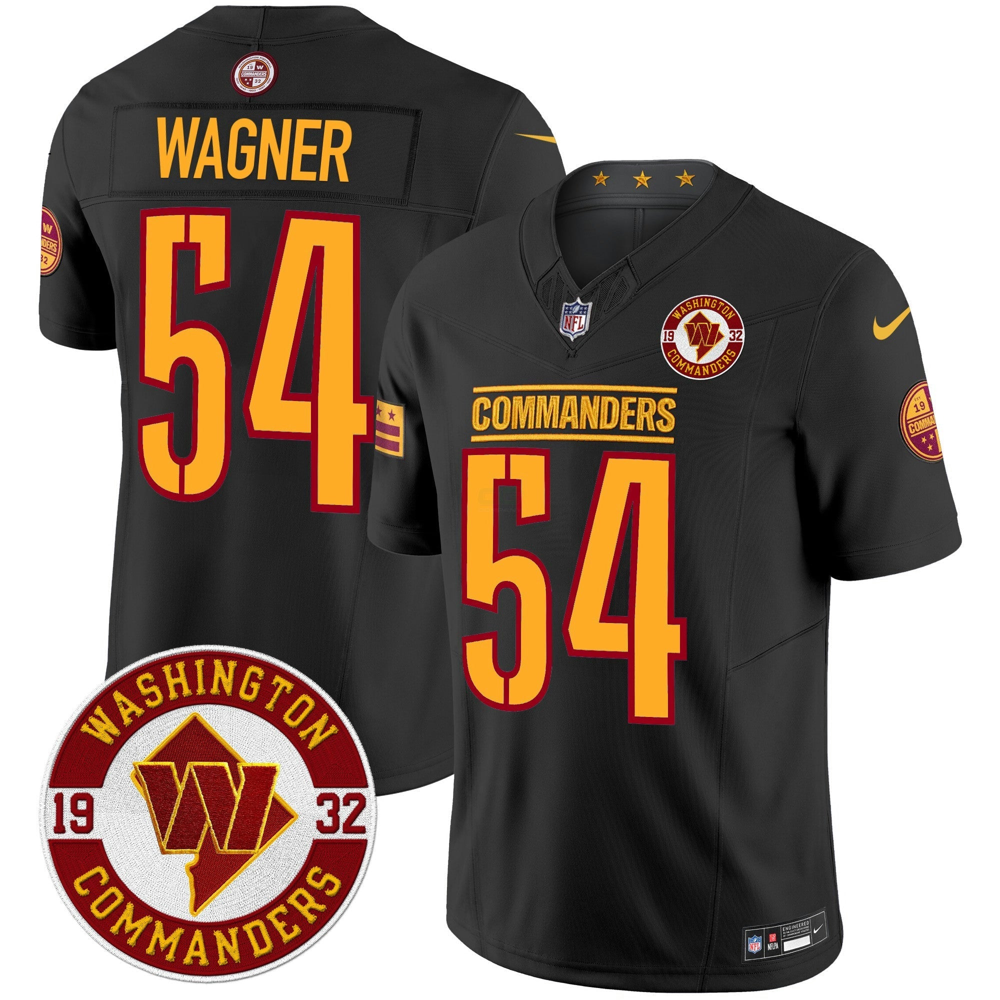 Camisa NFL Men’s Washington 2024 Vapor Limited Jersey – Est. 1932 Patch