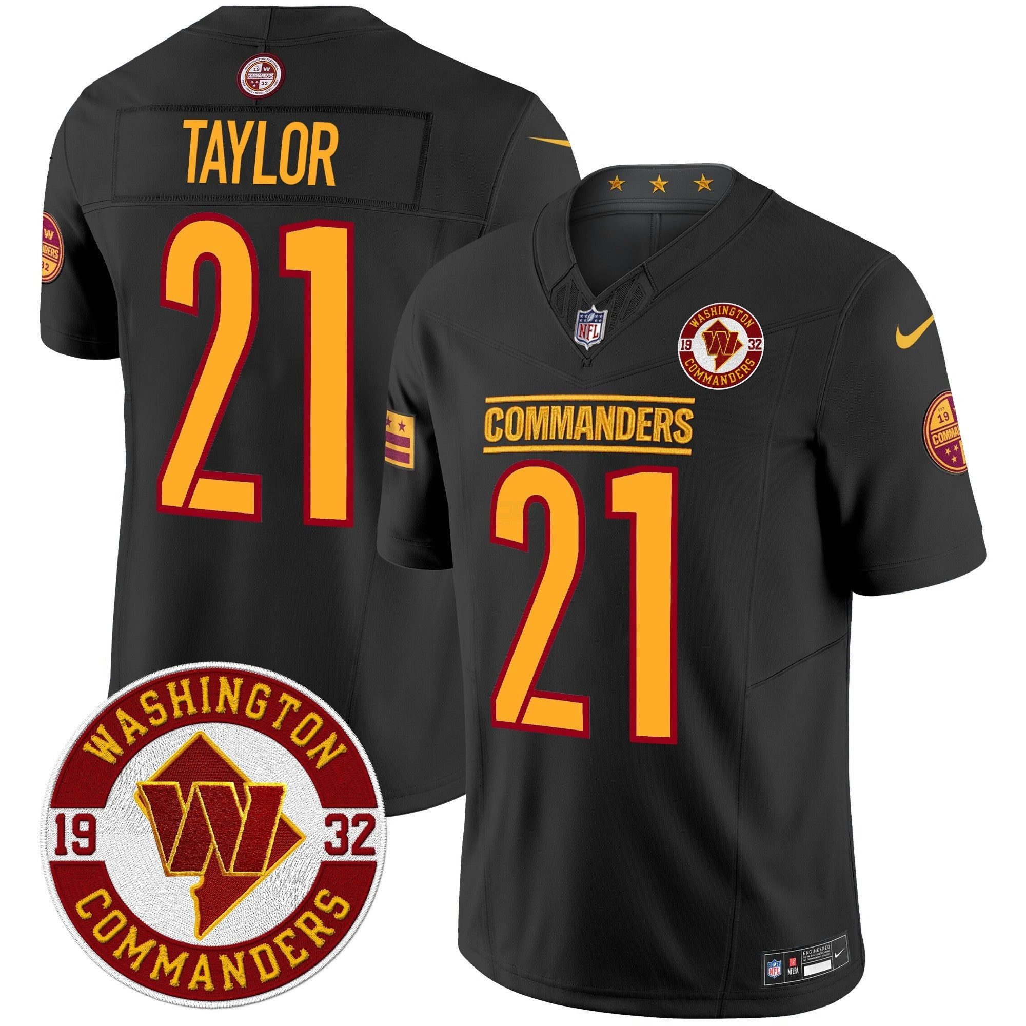 Camisa NFL Men’s Washington 2024 Vapor Limited Jersey – Est. 1932 Patch