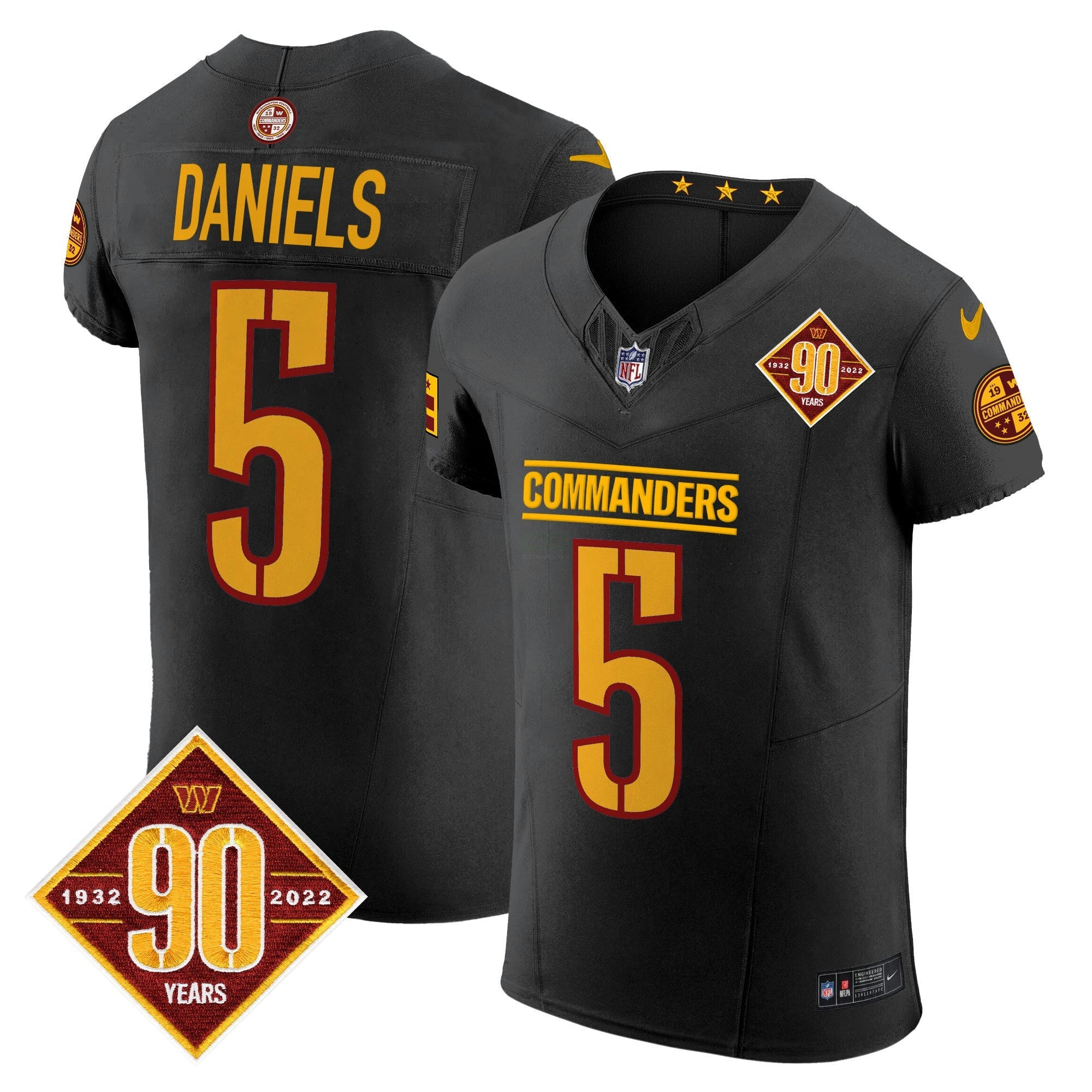 Camisa NFL Men’s Washington 90th Anniversary Patch Vapor Elite Jersey