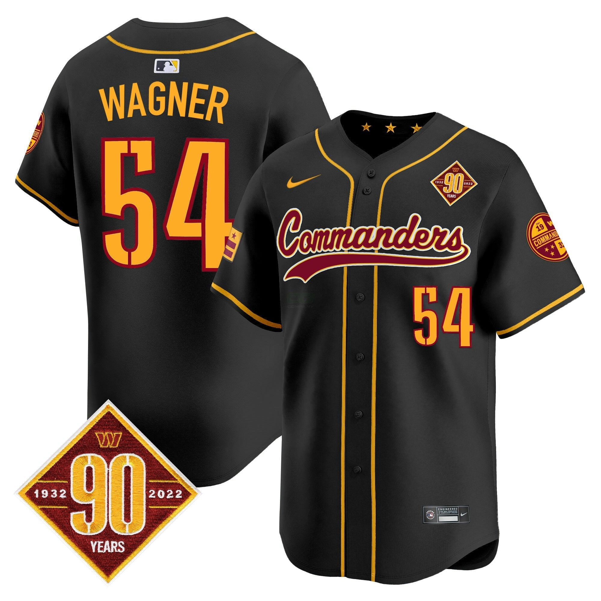 Camisa NFL Men’s Washington 90th Anniversary Patch Vapor Premier Limited Jersey